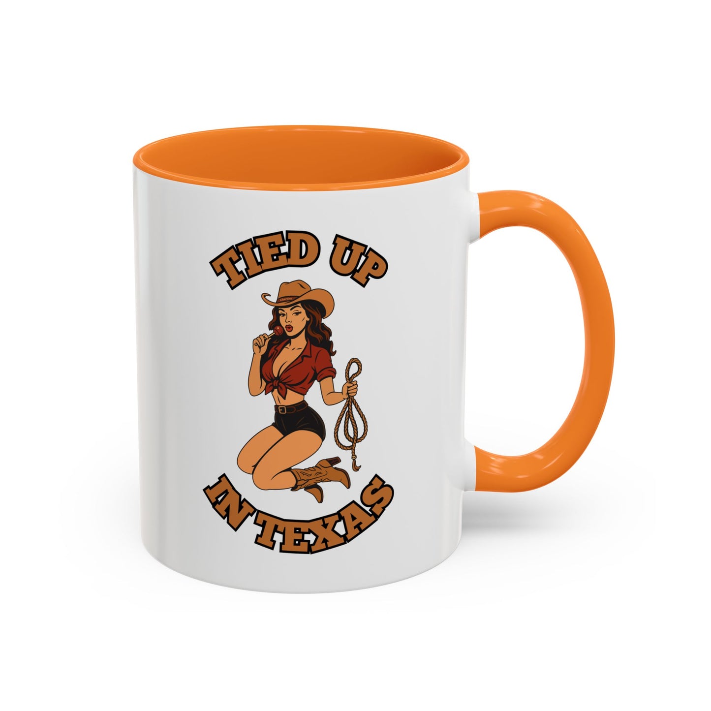 Tied up in Texas - Colorful Ceramic Mug