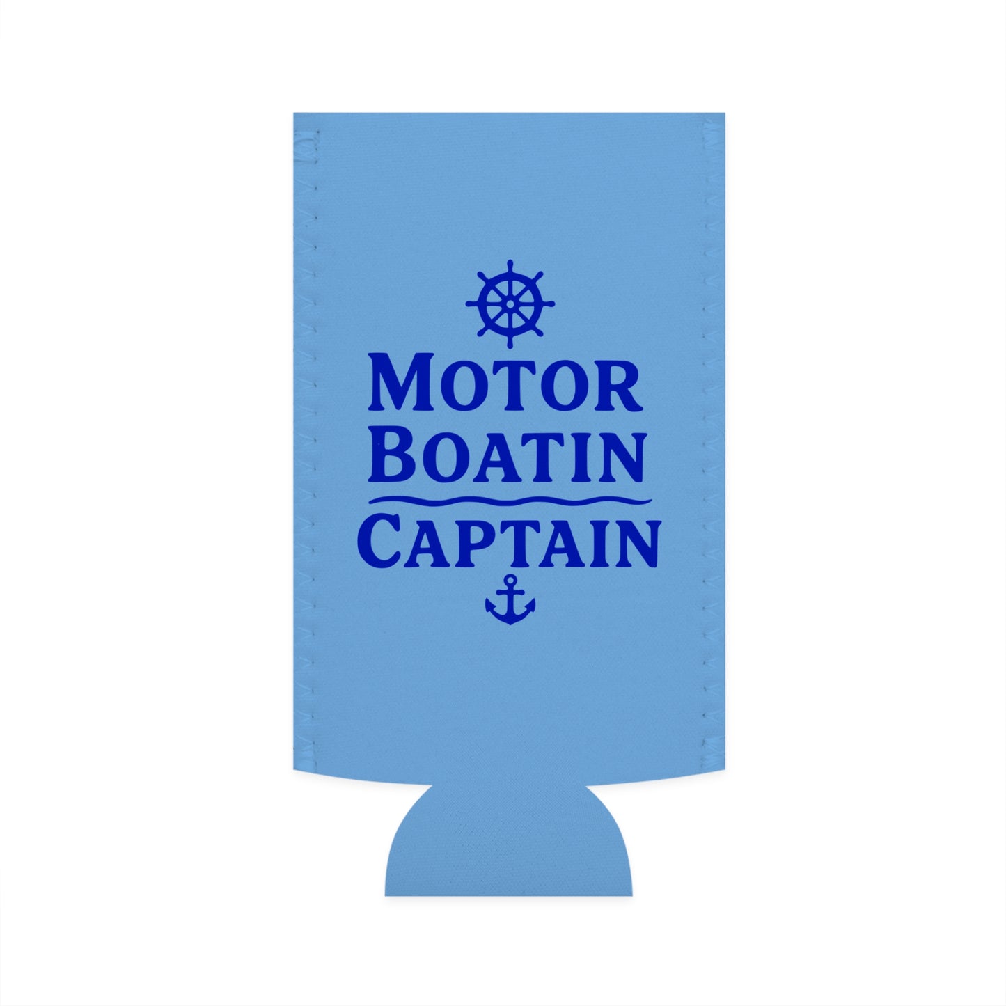 Motor Boatin Captain - Slim Can Koozie