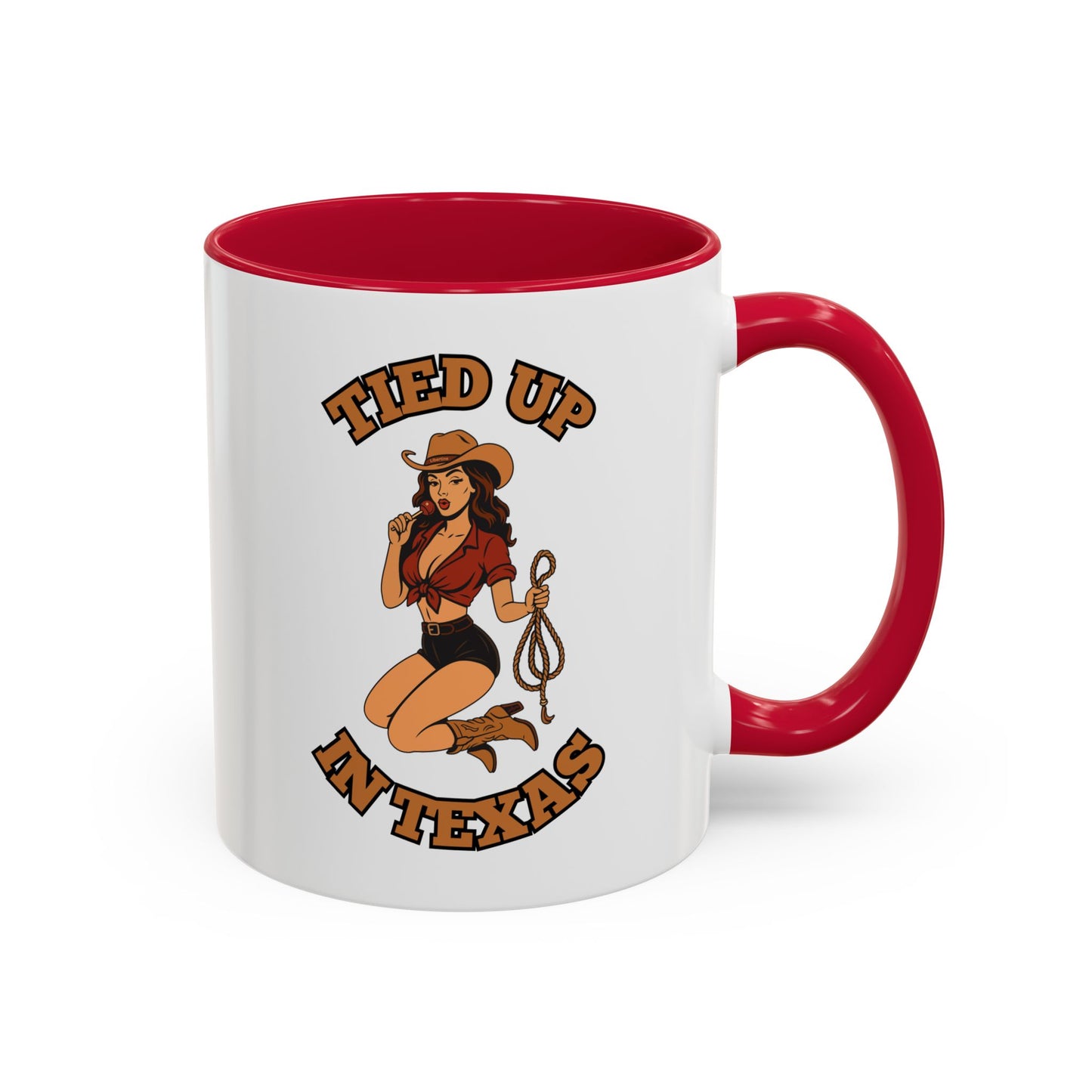 Tied up in Texas - Colorful Ceramic Mug