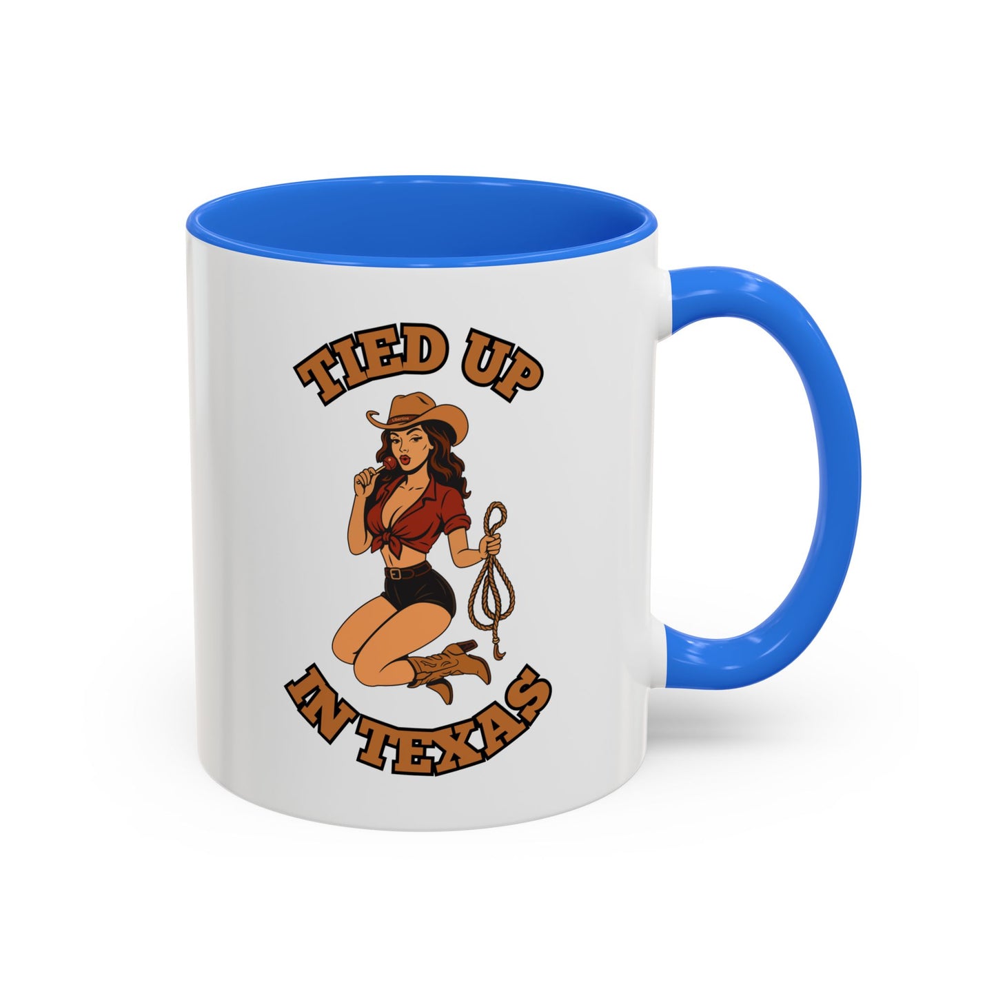 Tied up in Texas - Colorful Ceramic Mug