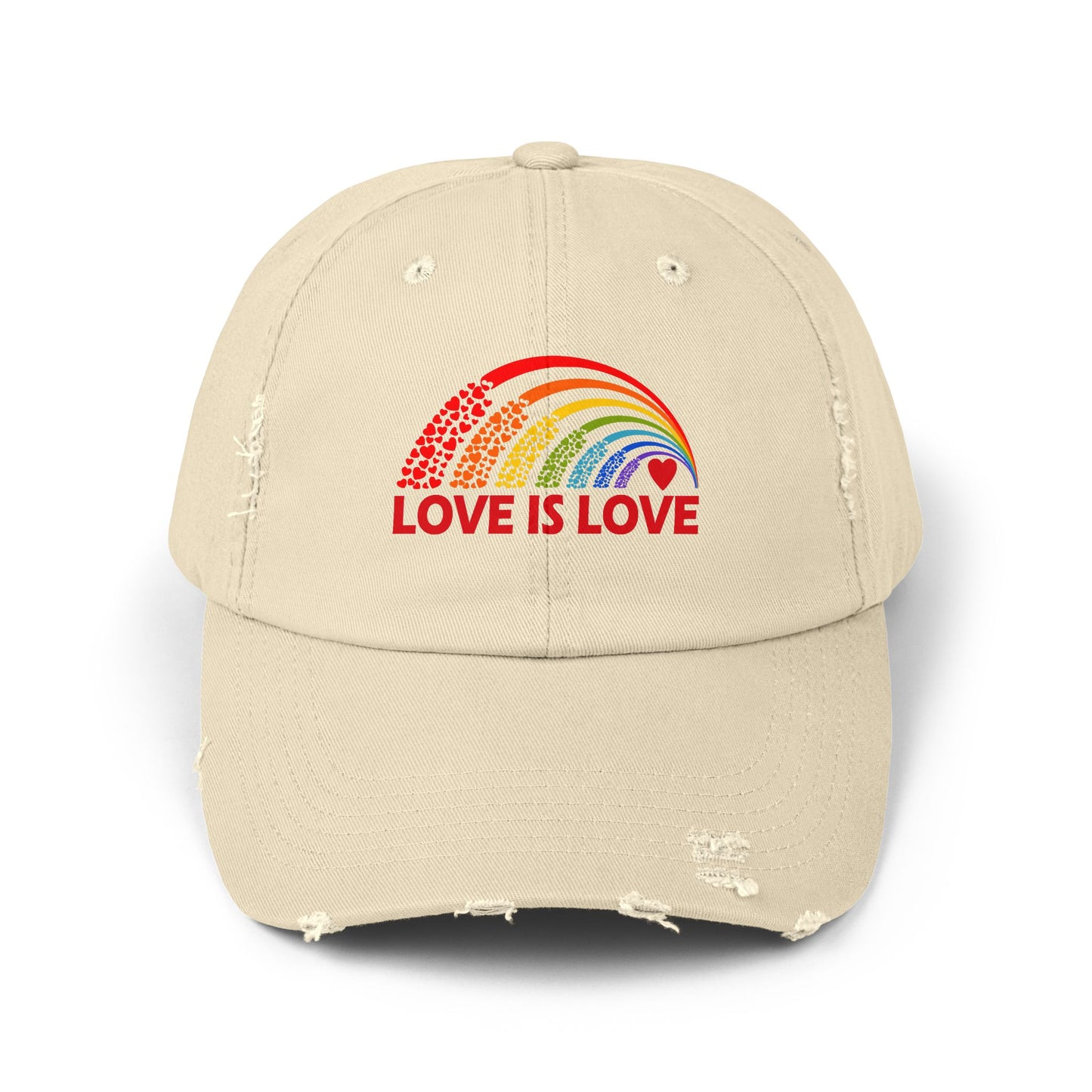 Love is Love - Unisex Distressed Cap