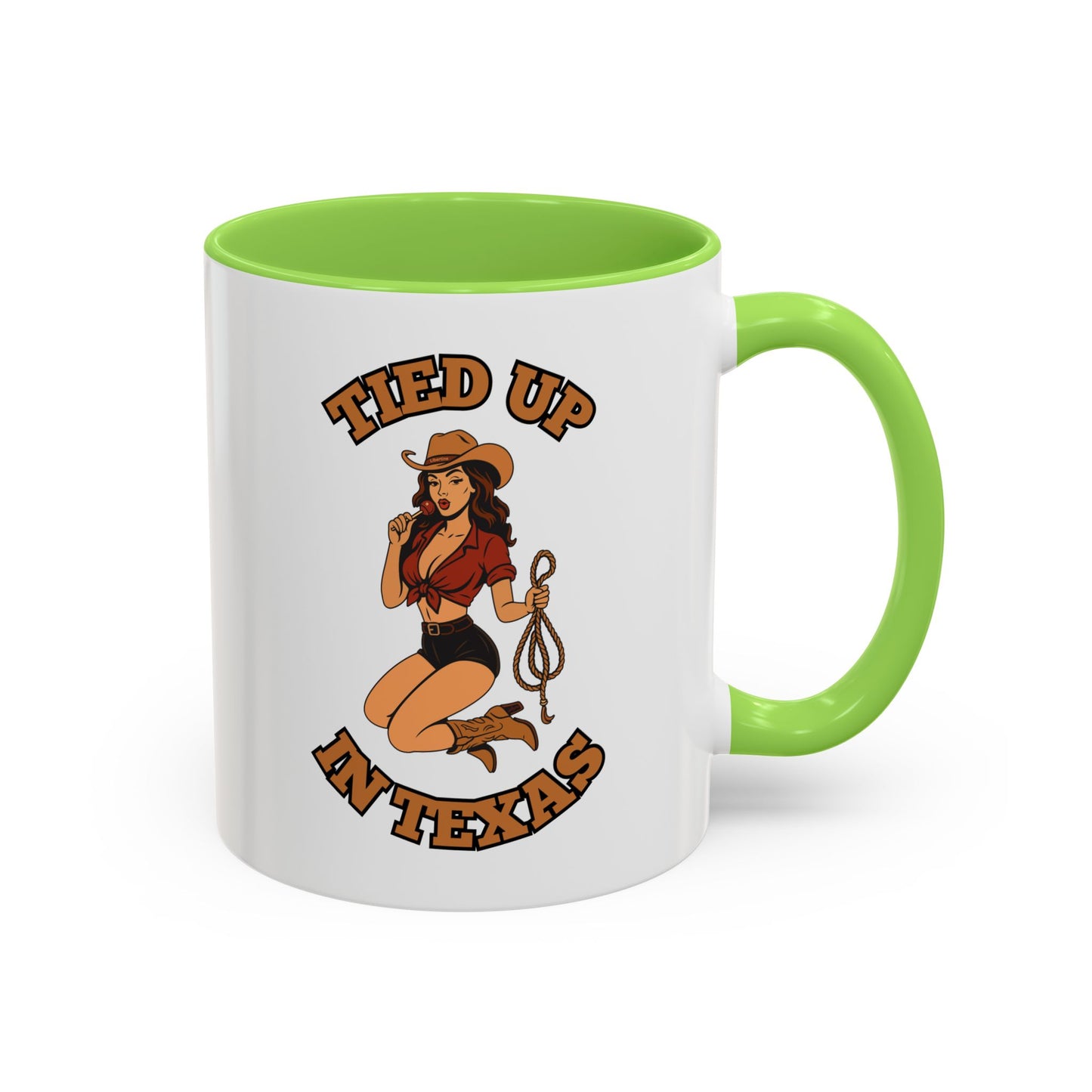 Tied up in Texas - Colorful Ceramic Mug