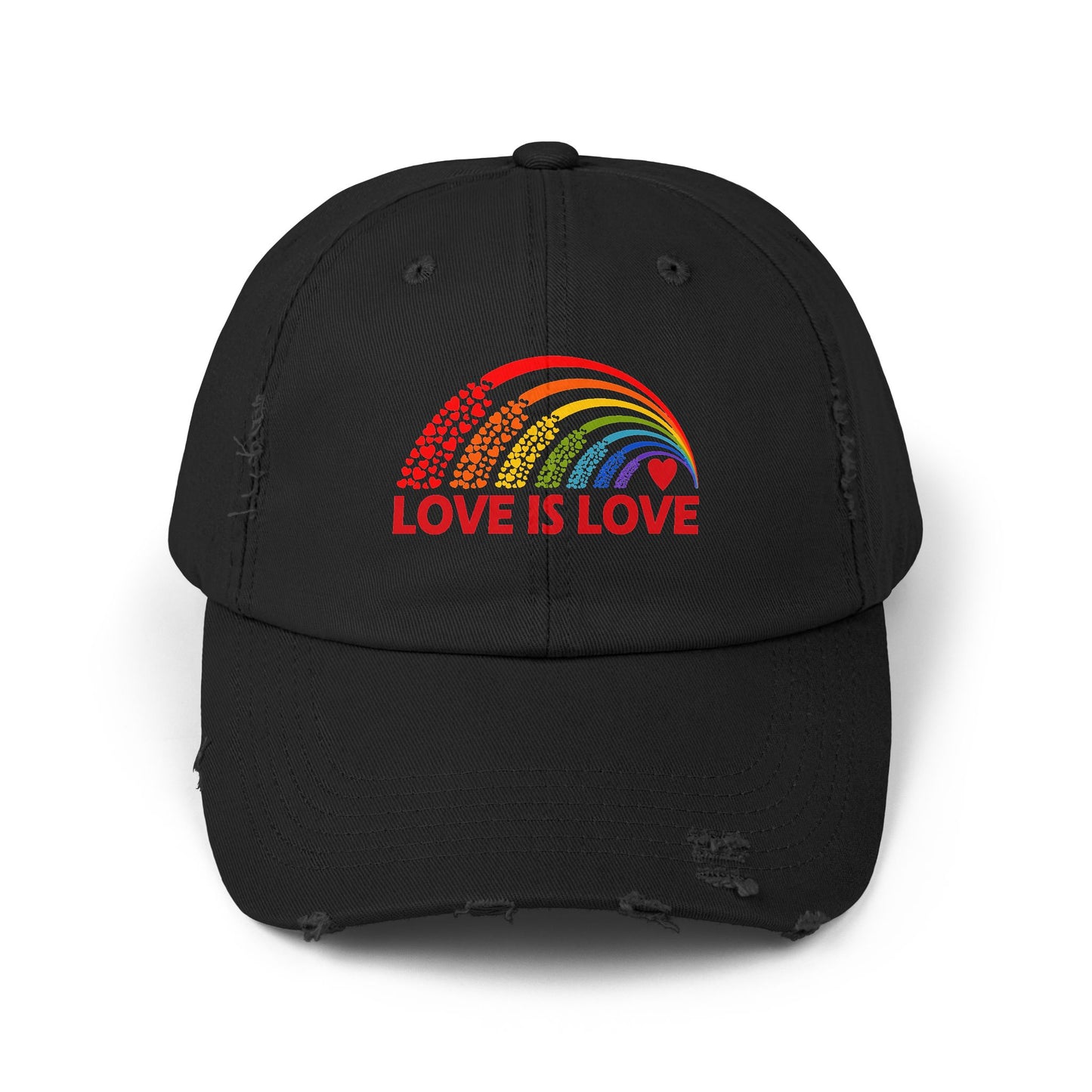 Love is Love - Unisex Distressed Cap