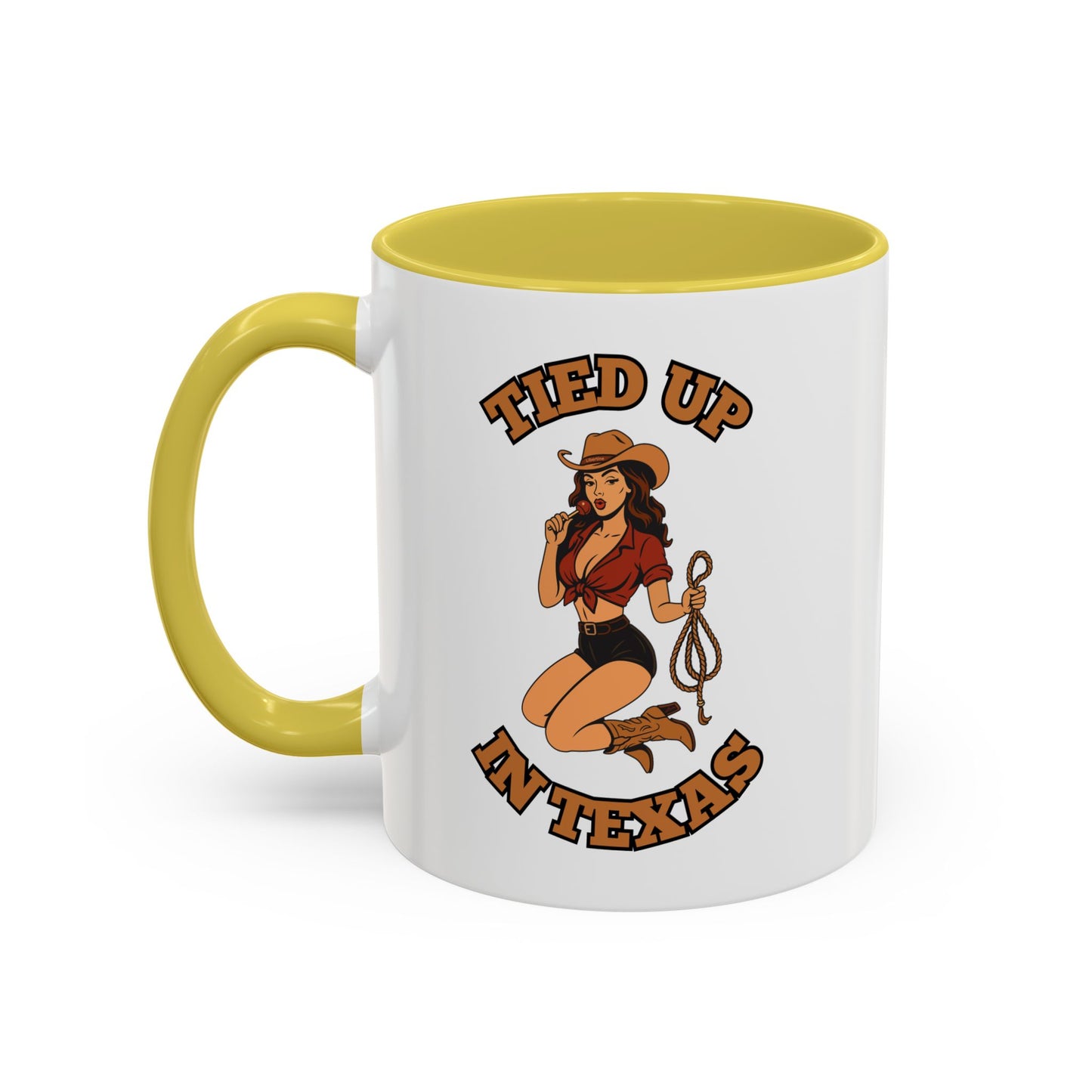 Tied up in Texas - Colorful Ceramic Mug