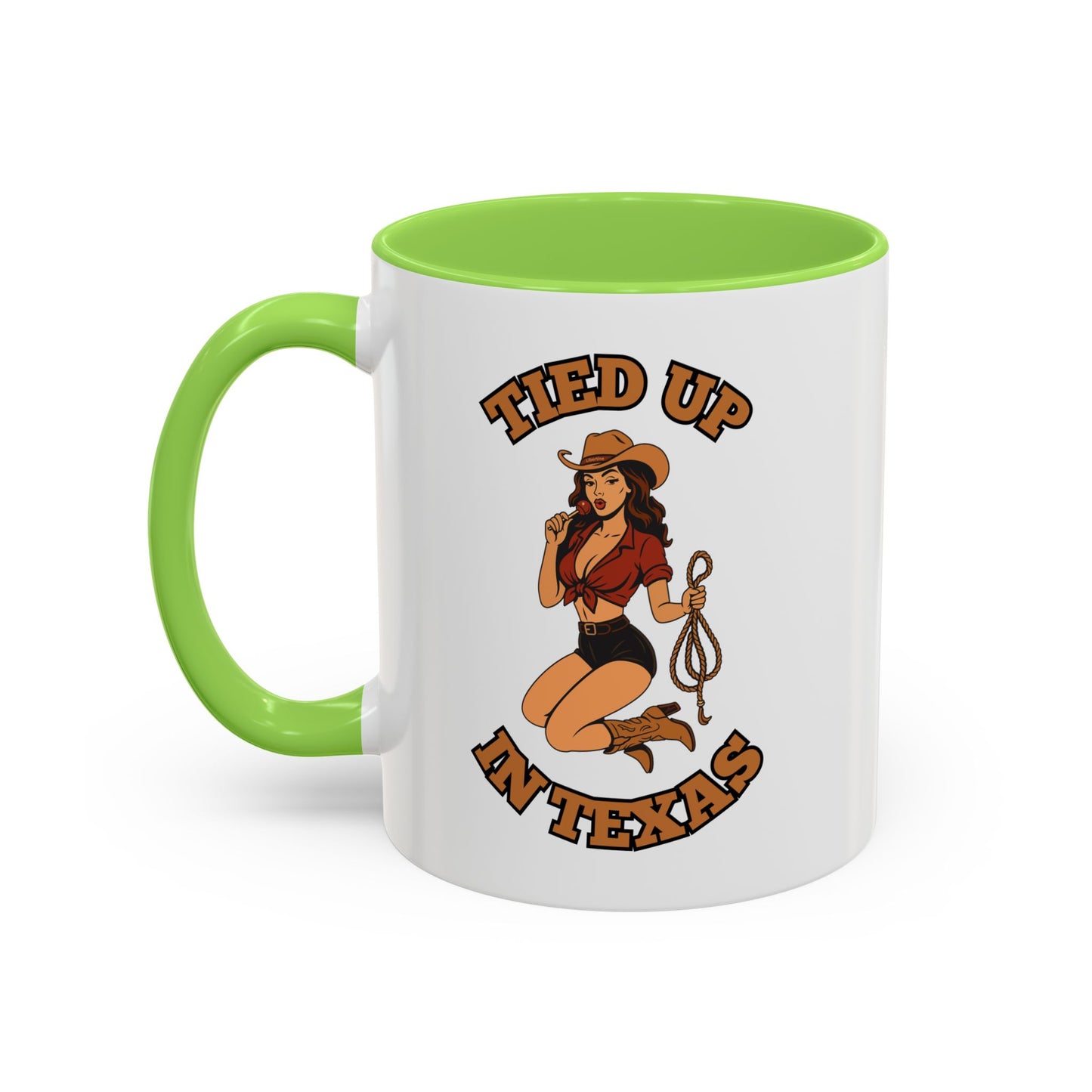Tied up in Texas - Colorful Ceramic Mug