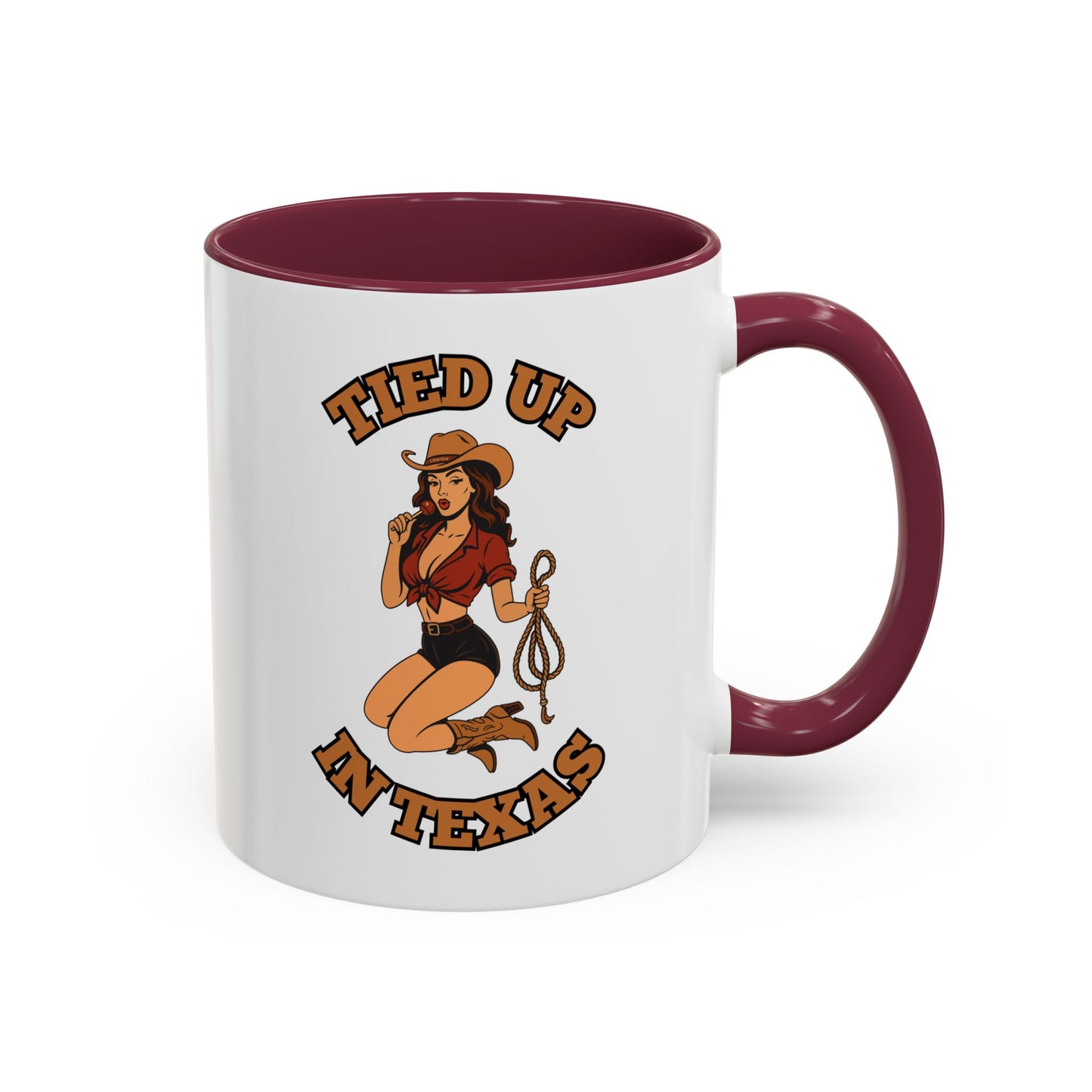 Tied up in Texas - Colorful Ceramic Mug