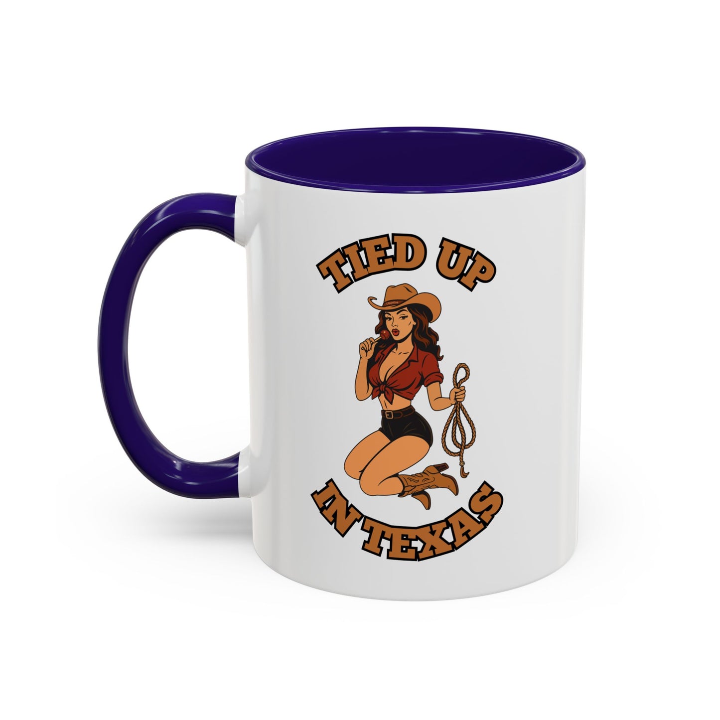 Tied up in Texas - Colorful Ceramic Mug