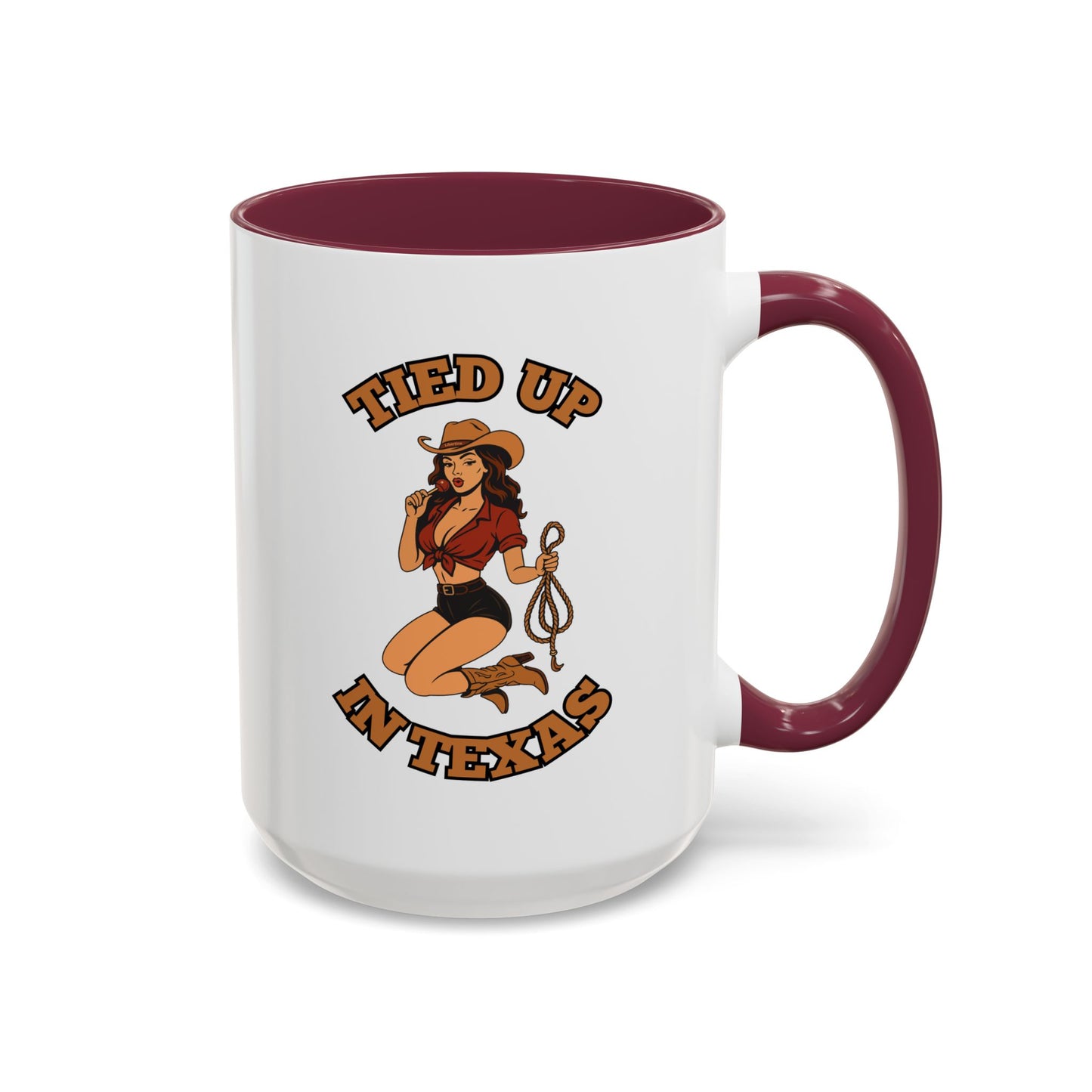 Tied up in Texas - Colorful Ceramic Mug