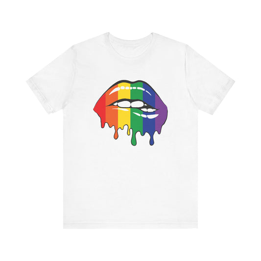 Biting Lips Rainbow Pride - Unisex T-Shirt