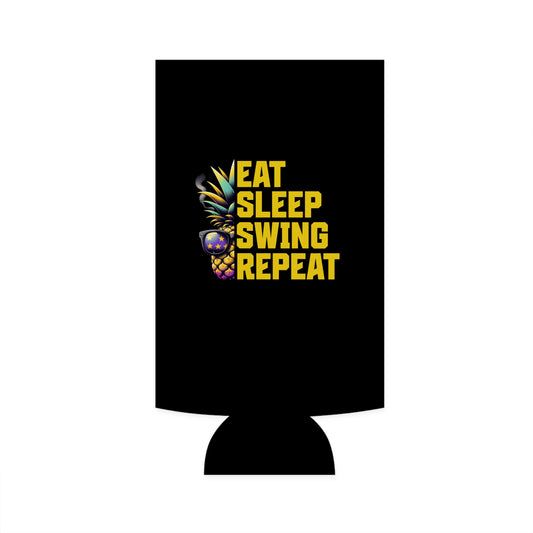 Eat Sleep Swing Repeat - Slim Can Koozie