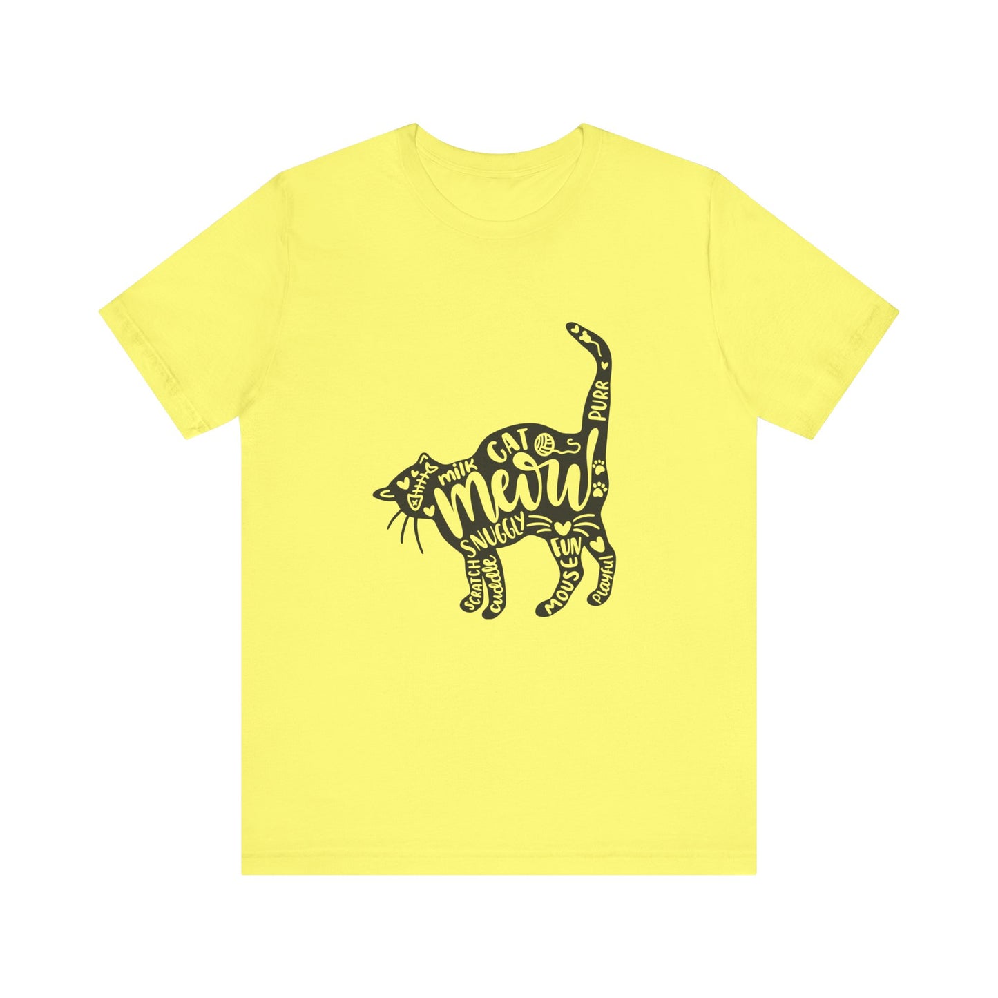 Cat Word Cloud - Unisex T-Shirt