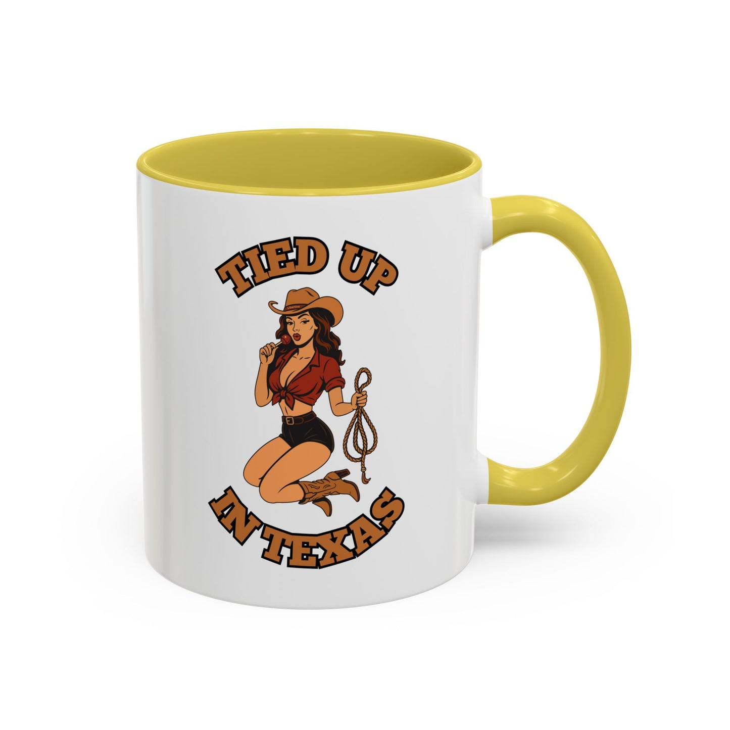 Tied up in Texas - Colorful Ceramic Mug