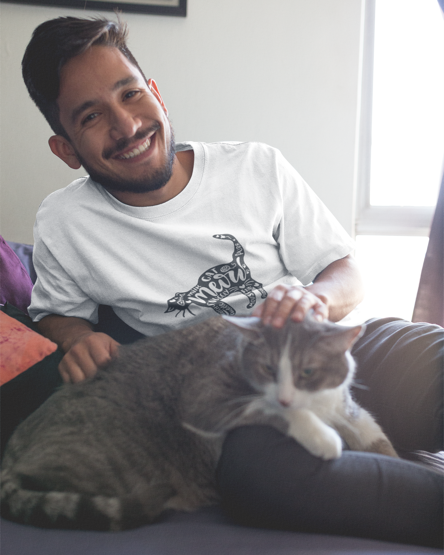 Cat Word Cloud - Unisex T-Shirt