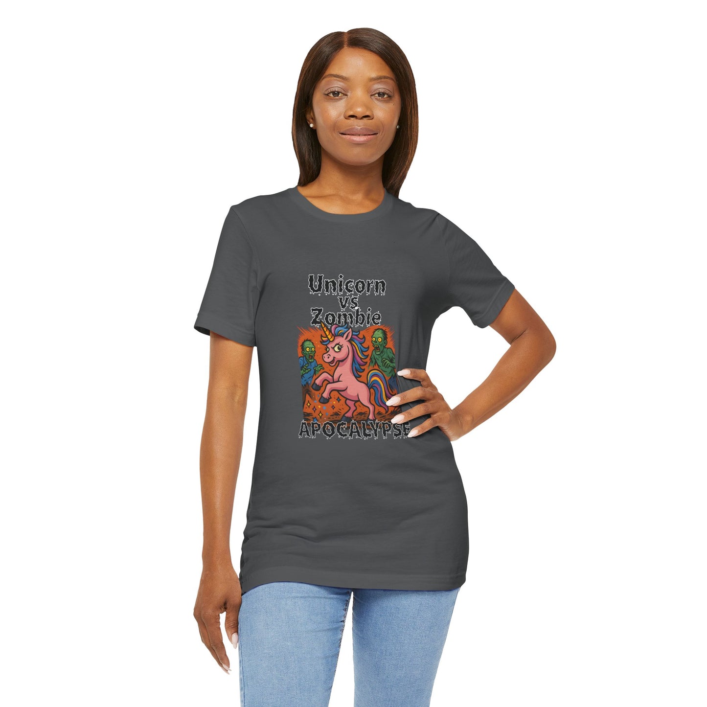 Unicorn vs Zombie Apocalypse - Unisex T-Shirt