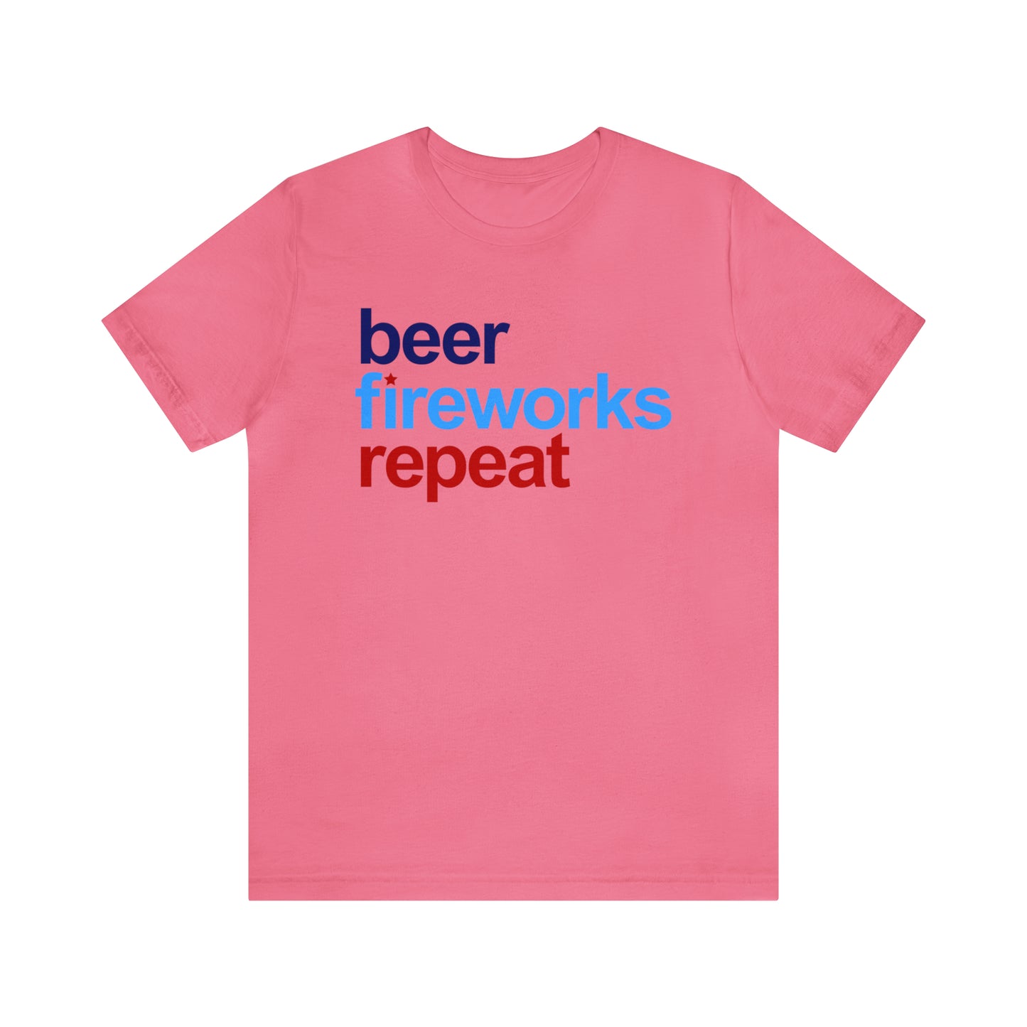 Beer Fireworks Repeat - Unisex T-Shirt
