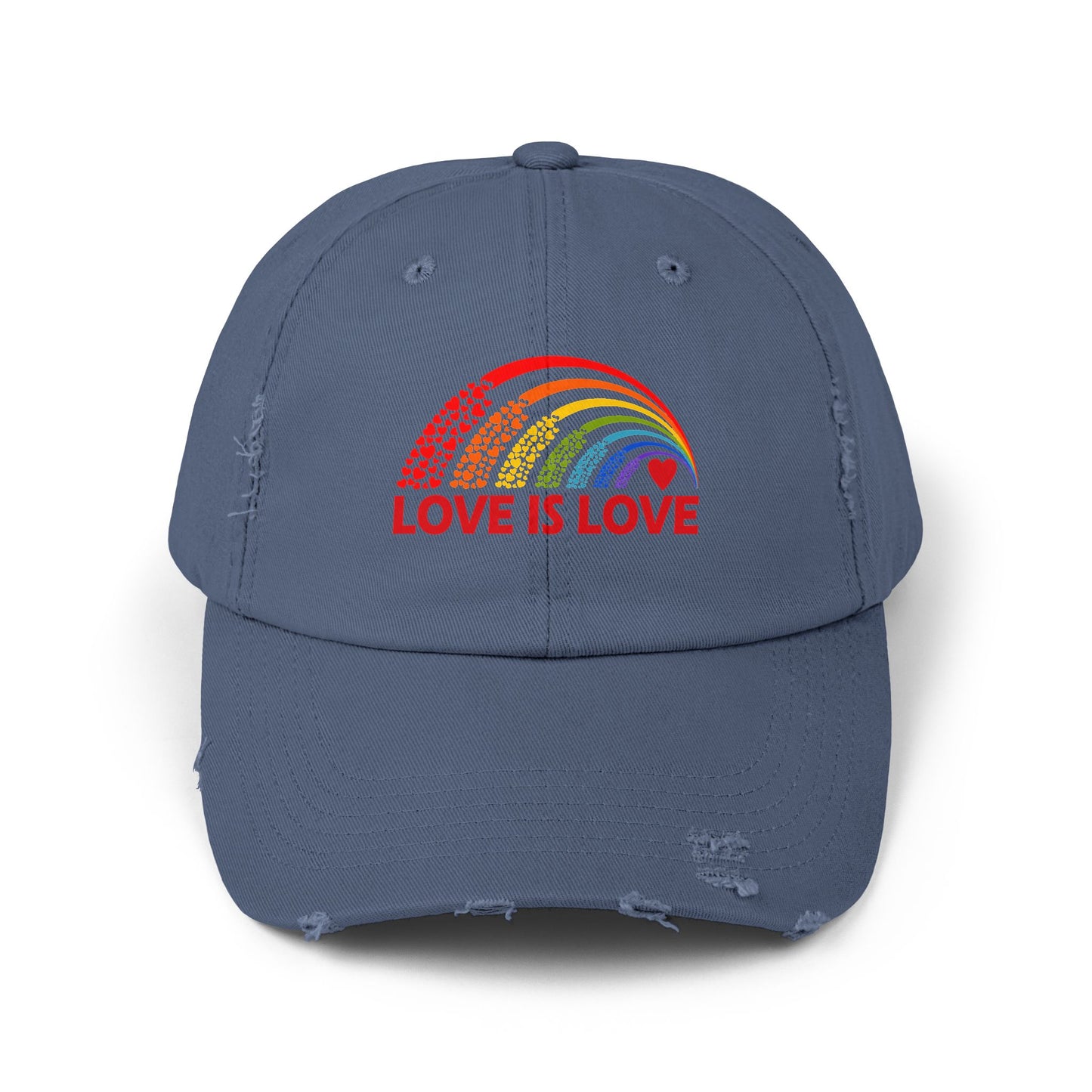 Love is Love - Unisex Distressed Cap