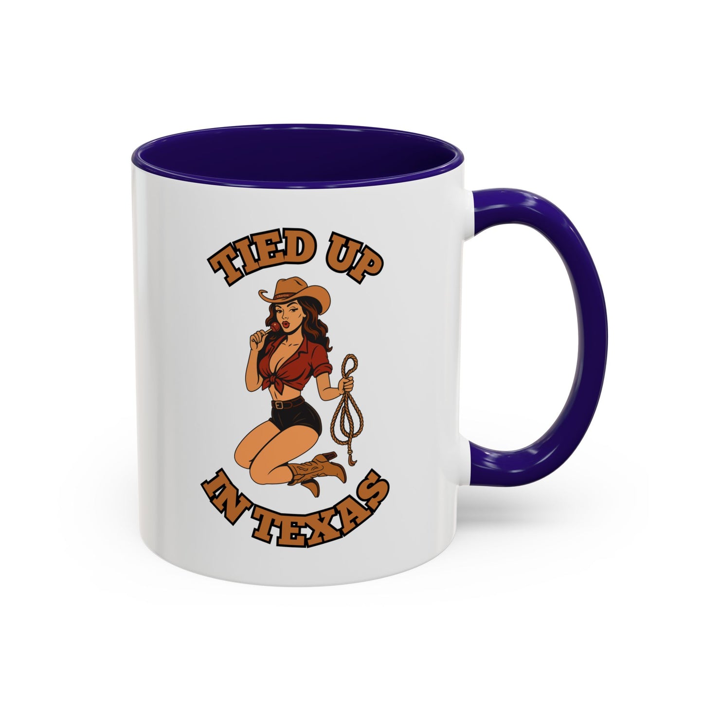 Tied up in Texas - Colorful Ceramic Mug