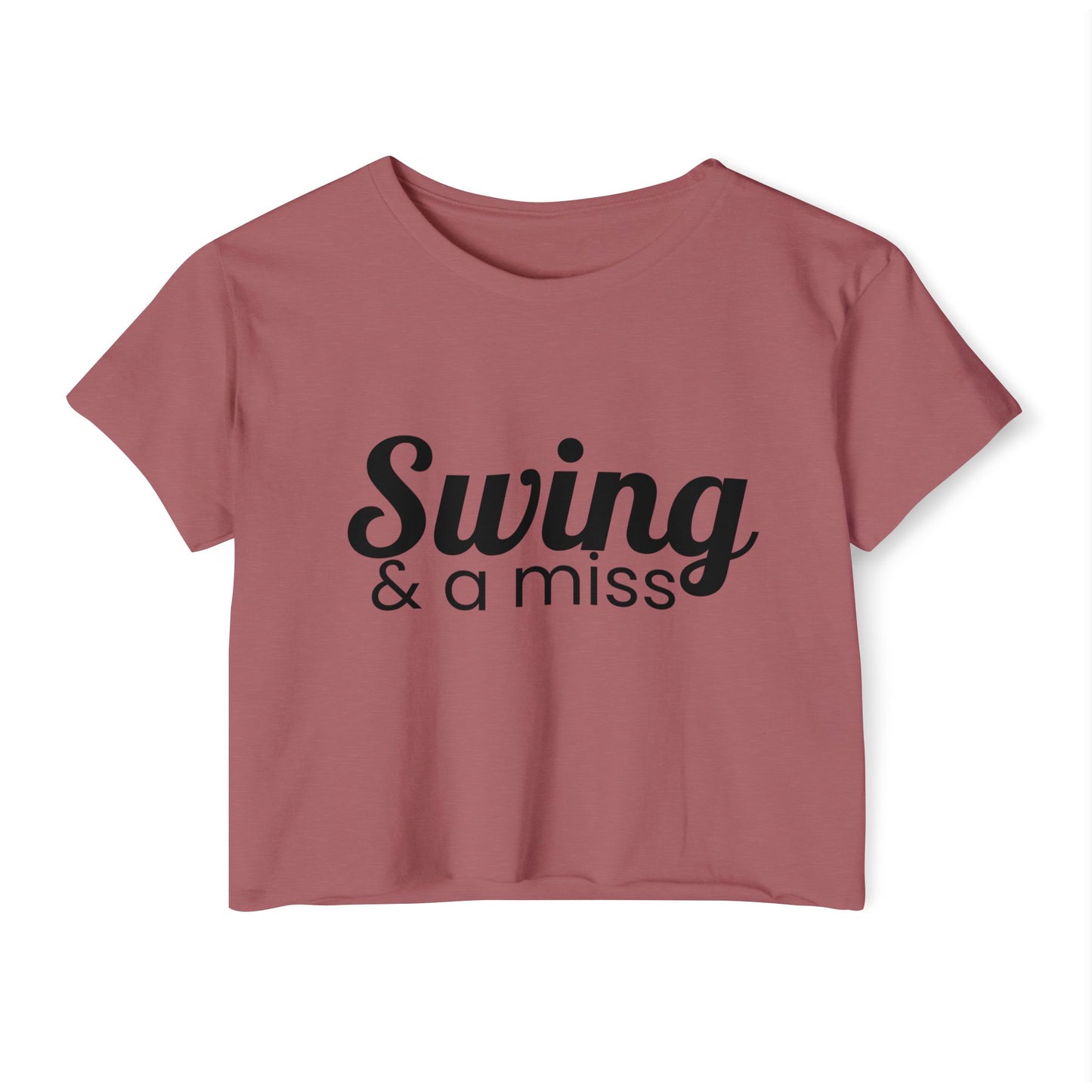 Swing and a Miss - Women's Festival Crop Top