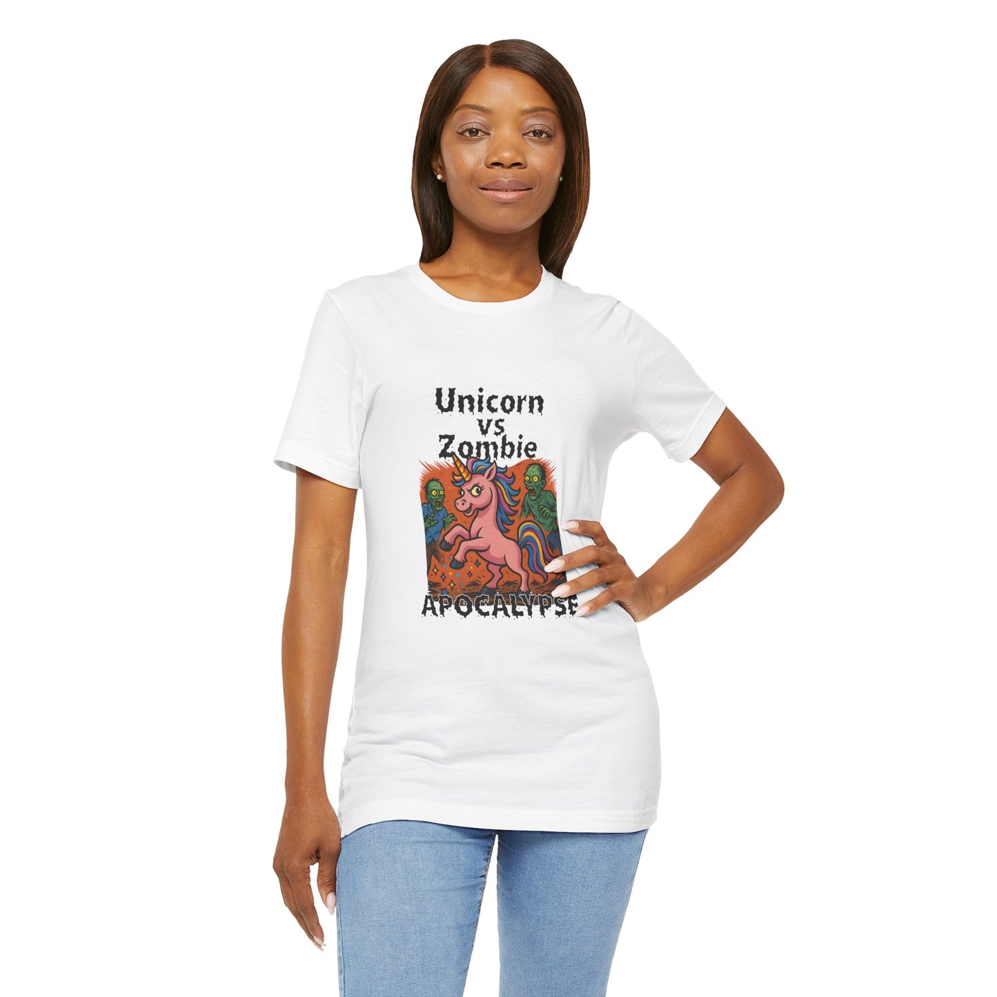 Unicorn vs Zombie Apocalypse - Unisex T-Shirt