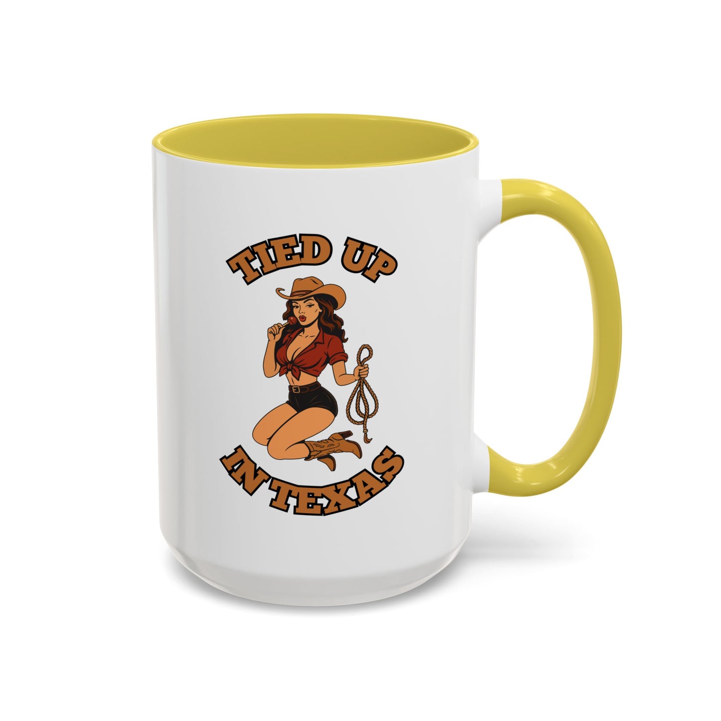 Tied up in Texas - Colorful Ceramic Mug