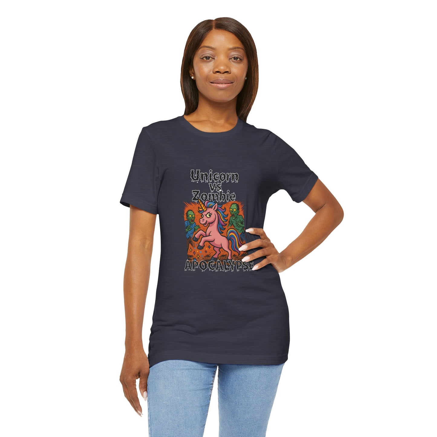 Unicorn vs Zombie Apocalypse - Unisex T-Shirt