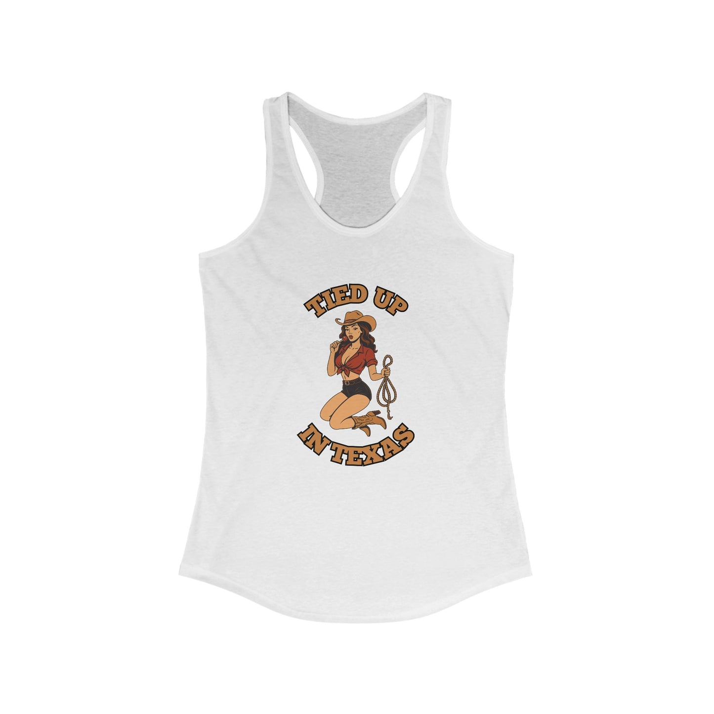 Tied Up in Texas - Women's Ideal Racerback Tank