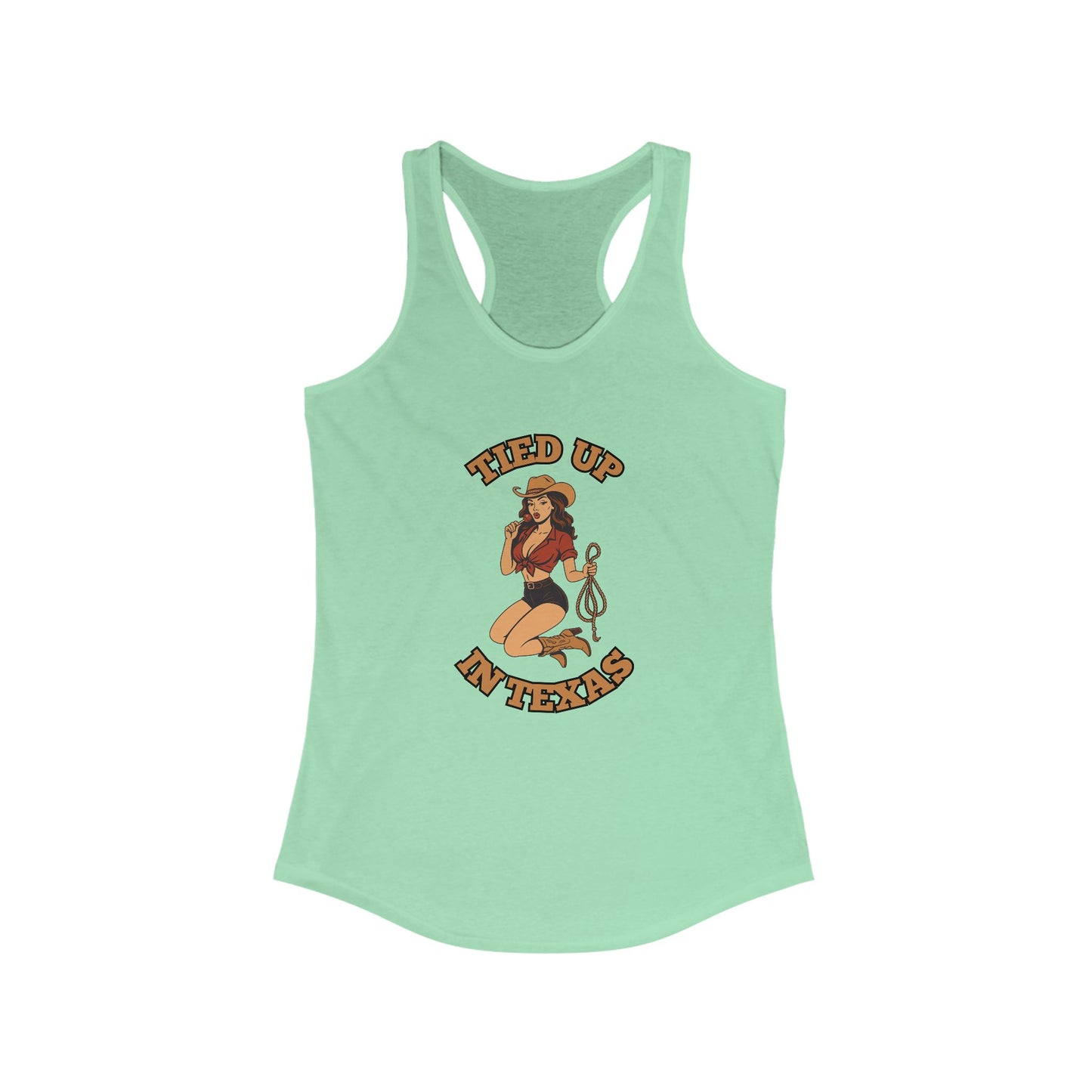 Tied Up in Texas - Women's Ideal Racerback Tank
