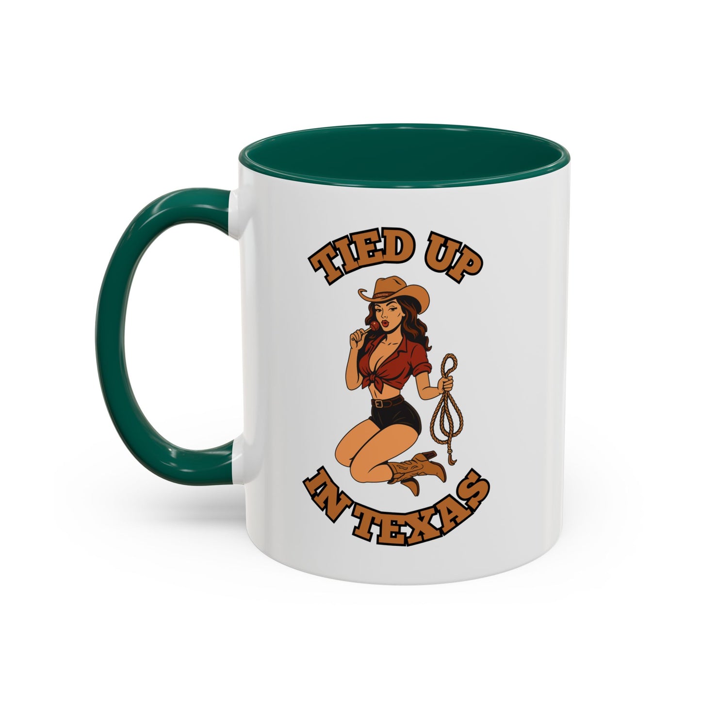 Tied up in Texas - Colorful Ceramic Mug