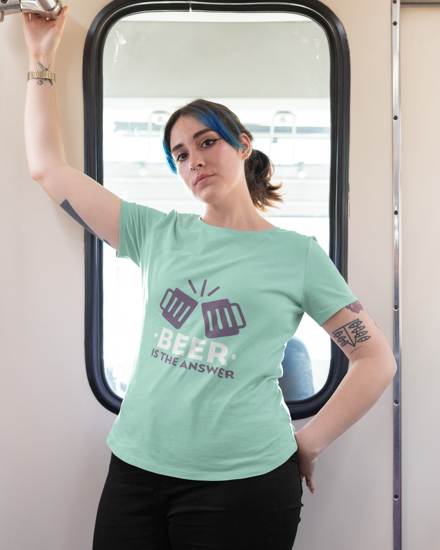 Beer Is The Answer - Women's T-shirt