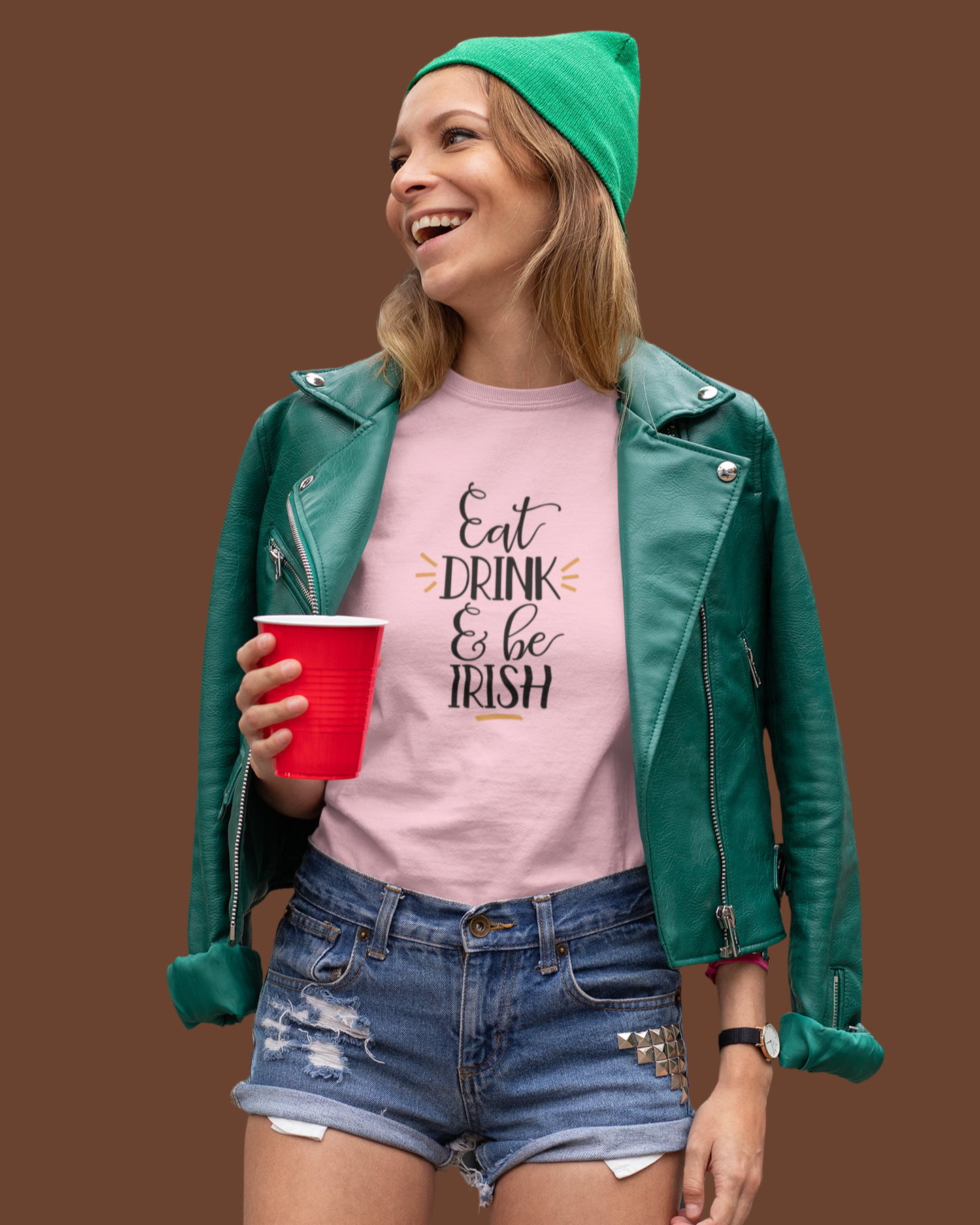 Eat, Drink, and be Irish - Women's T-shirt