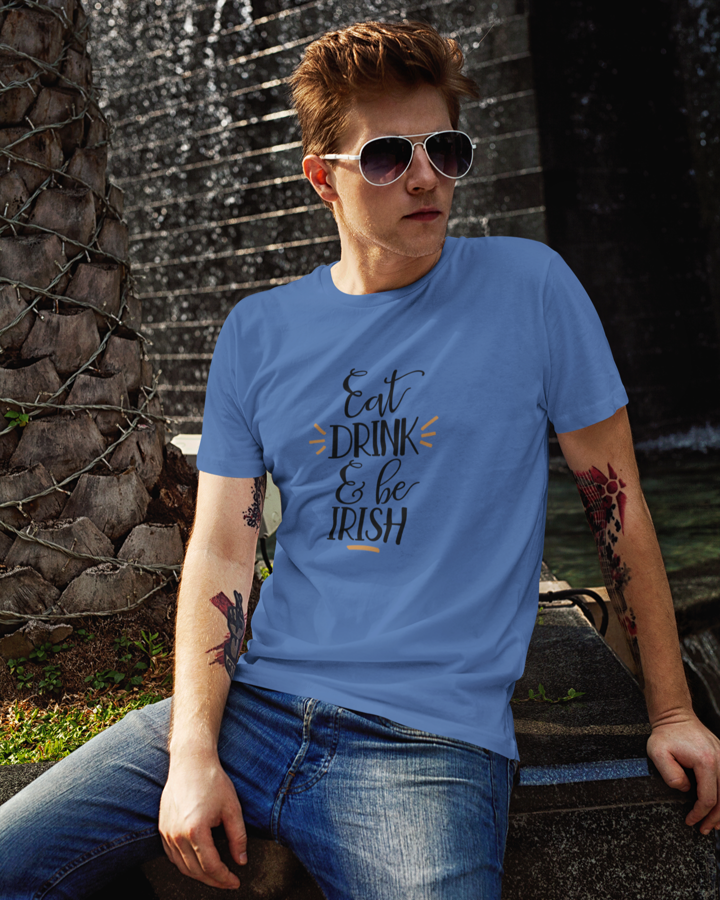 Eat, Drink, and be Irish - Men's T-shirt