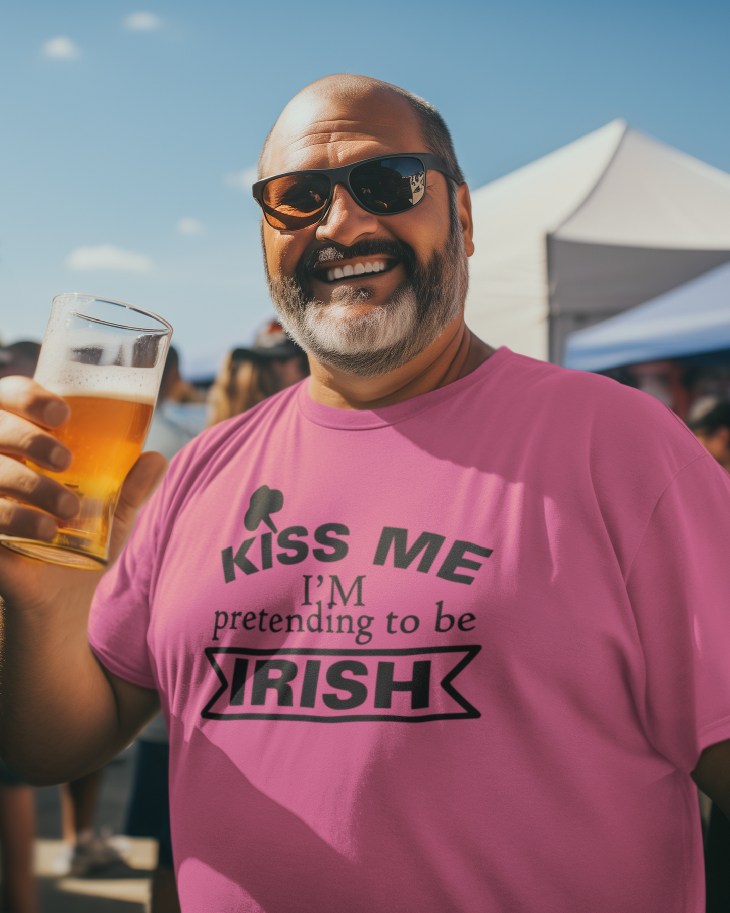 Kiss Me, I'm Pretending to be Irish - Men's T-shirt