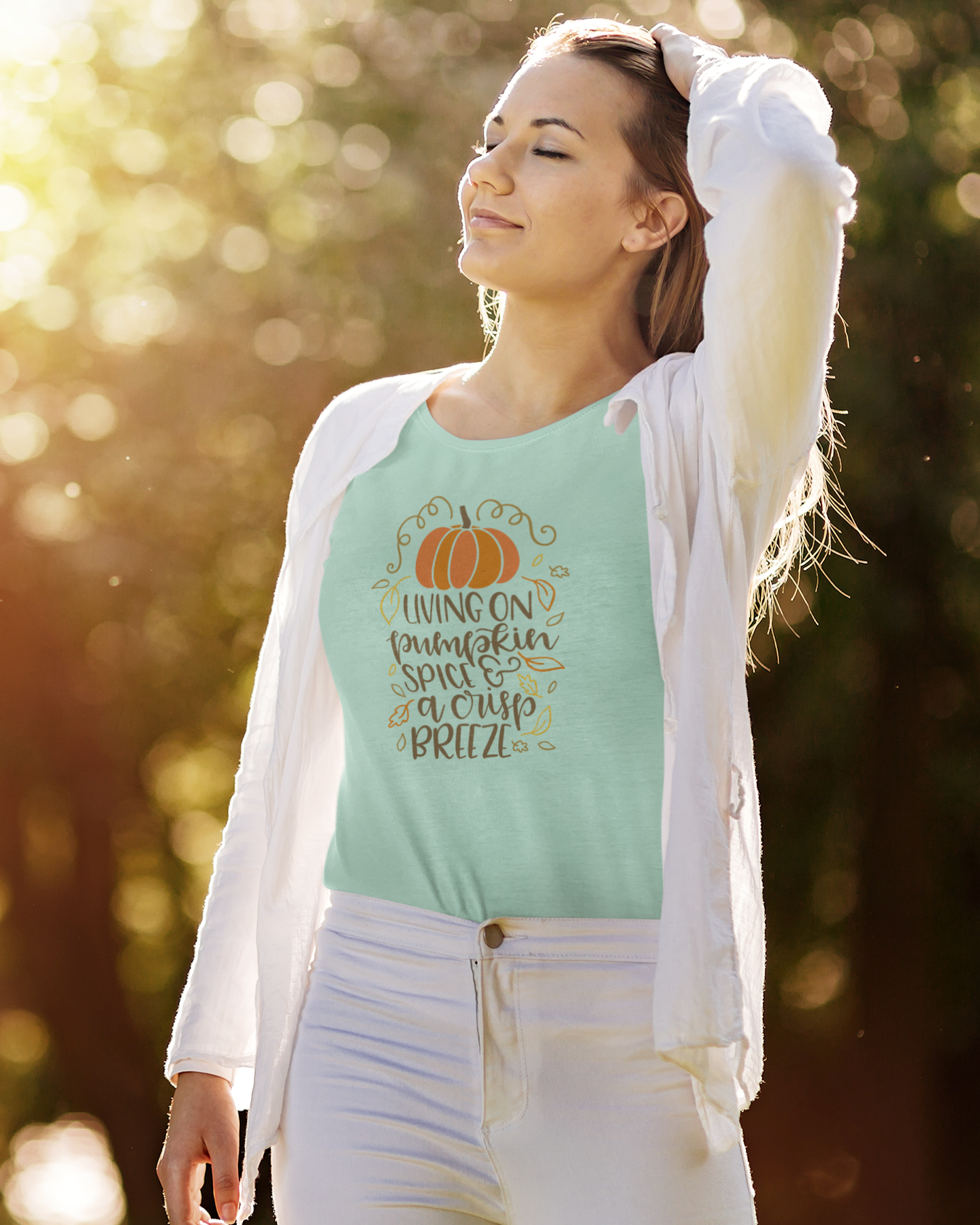 Living On Pumpkin Spice - Women's T-shirt