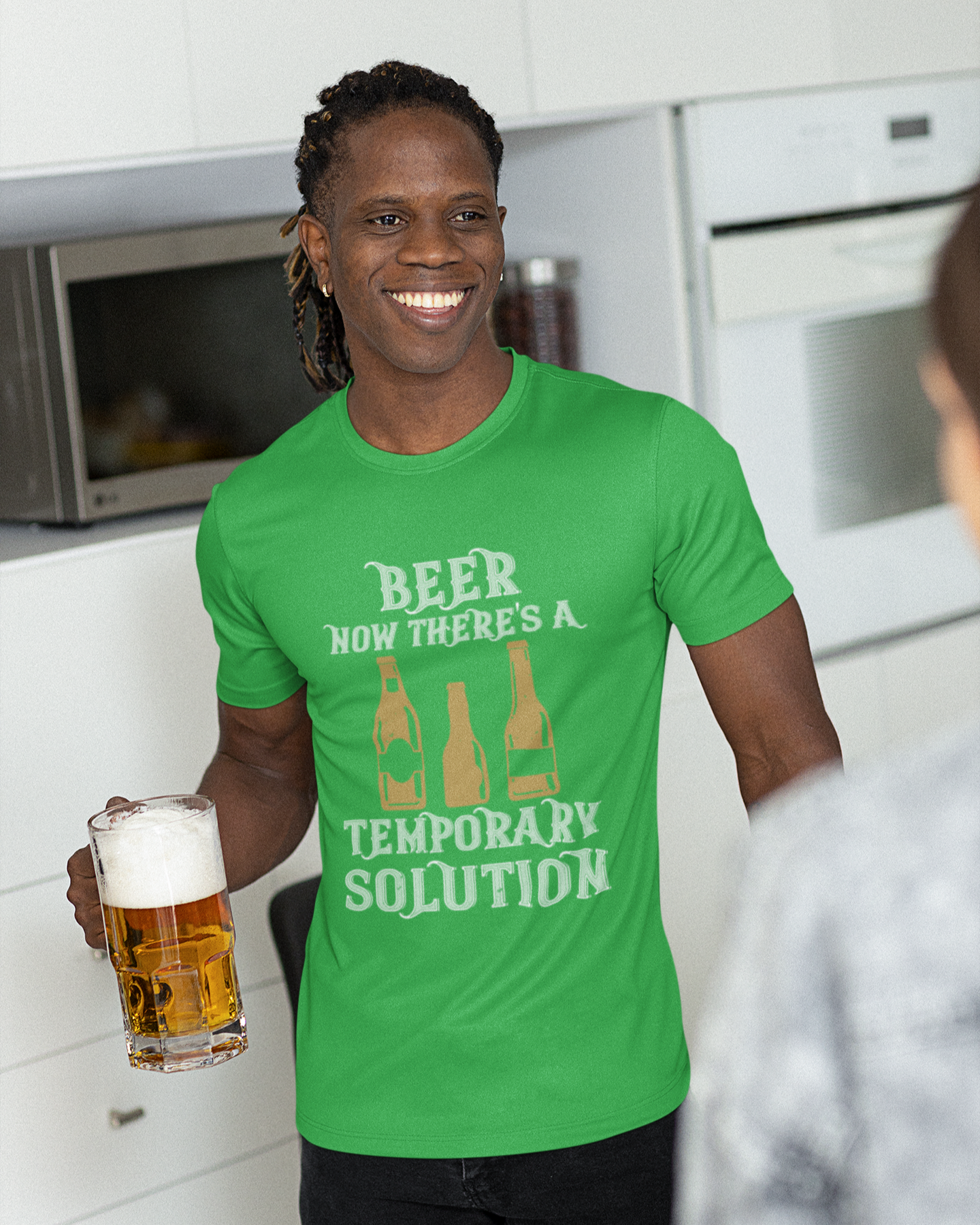 Beer. Now There's A Temporary Solution - Unisex T-Shirt