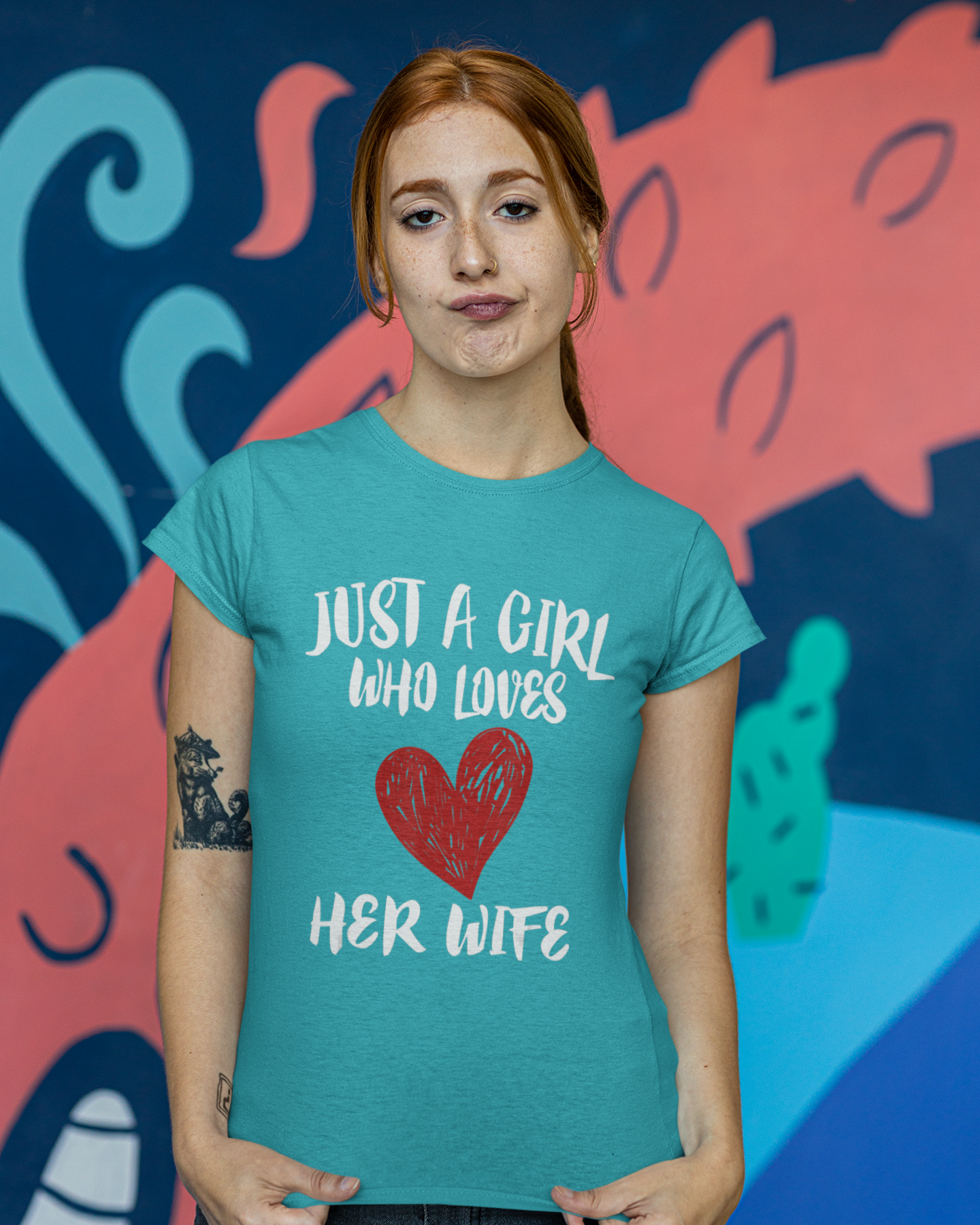 Just A Girl Who Loves Her Wife - Women's T-shirt
