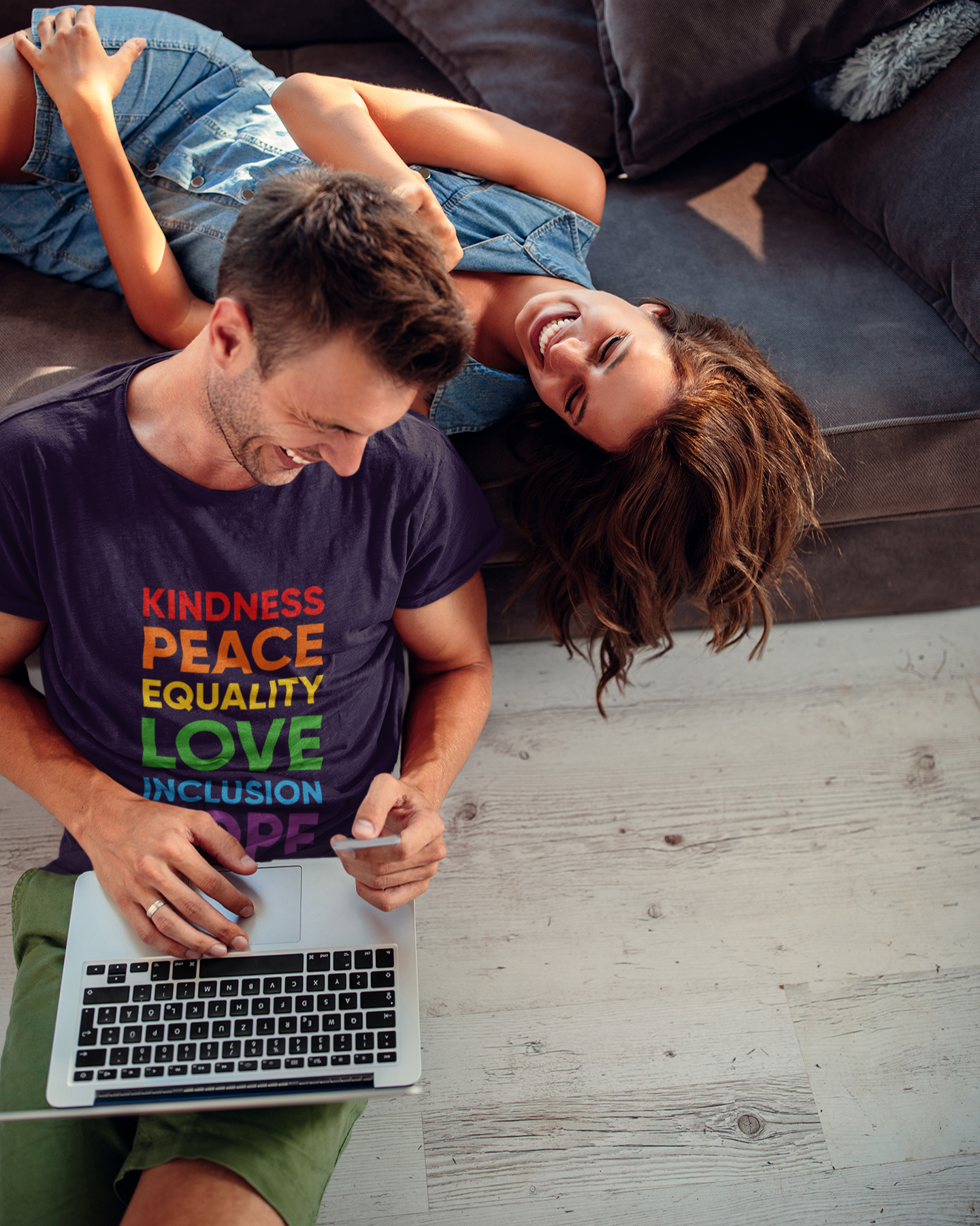 Kindness, Peace, Equality, Love, Inclusion, Hope, Diversity - Unisex T-Shirt