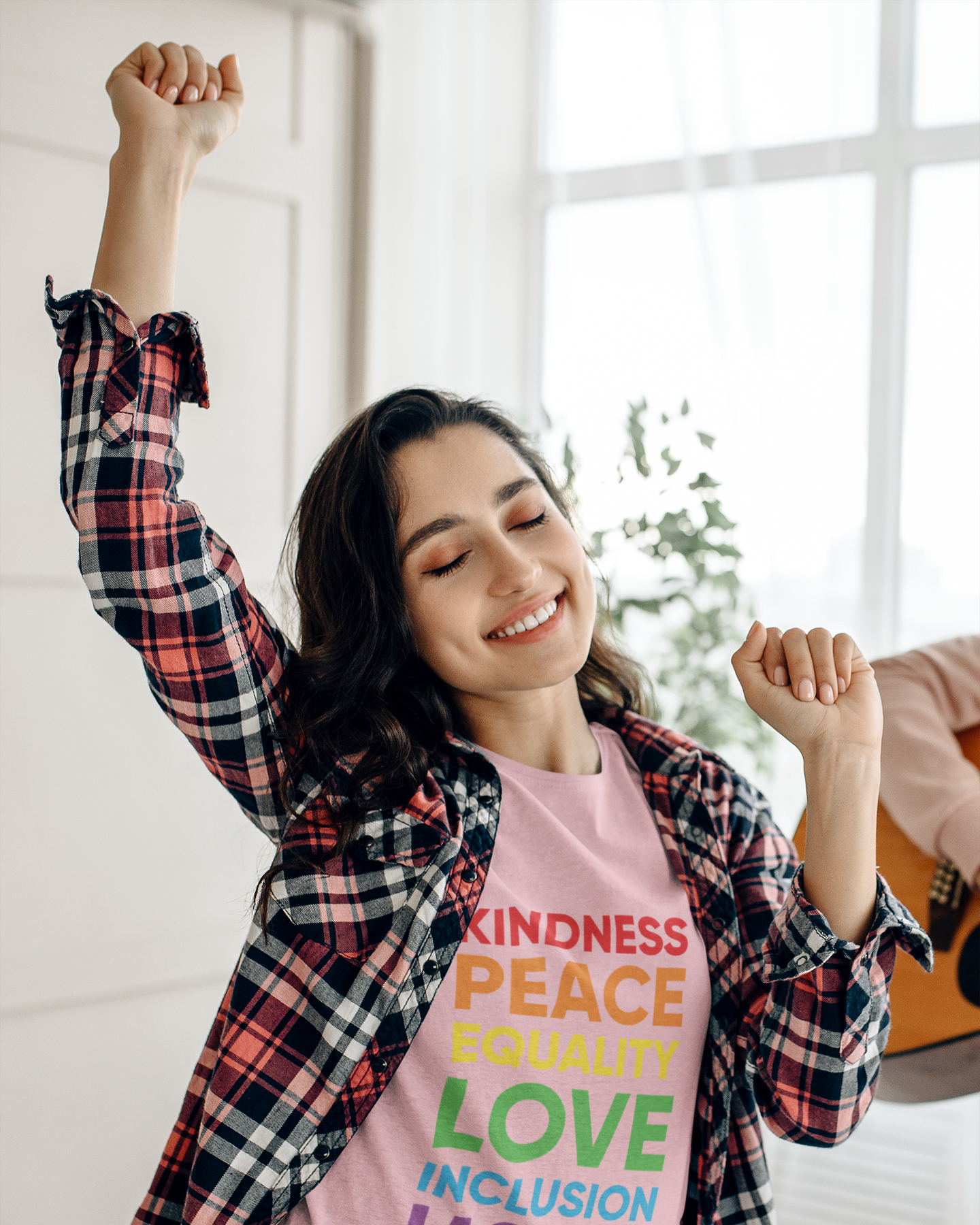 Kindness, Peace, Equality, Love, Inclusion, Hope, Diversity - Women's T-shirt