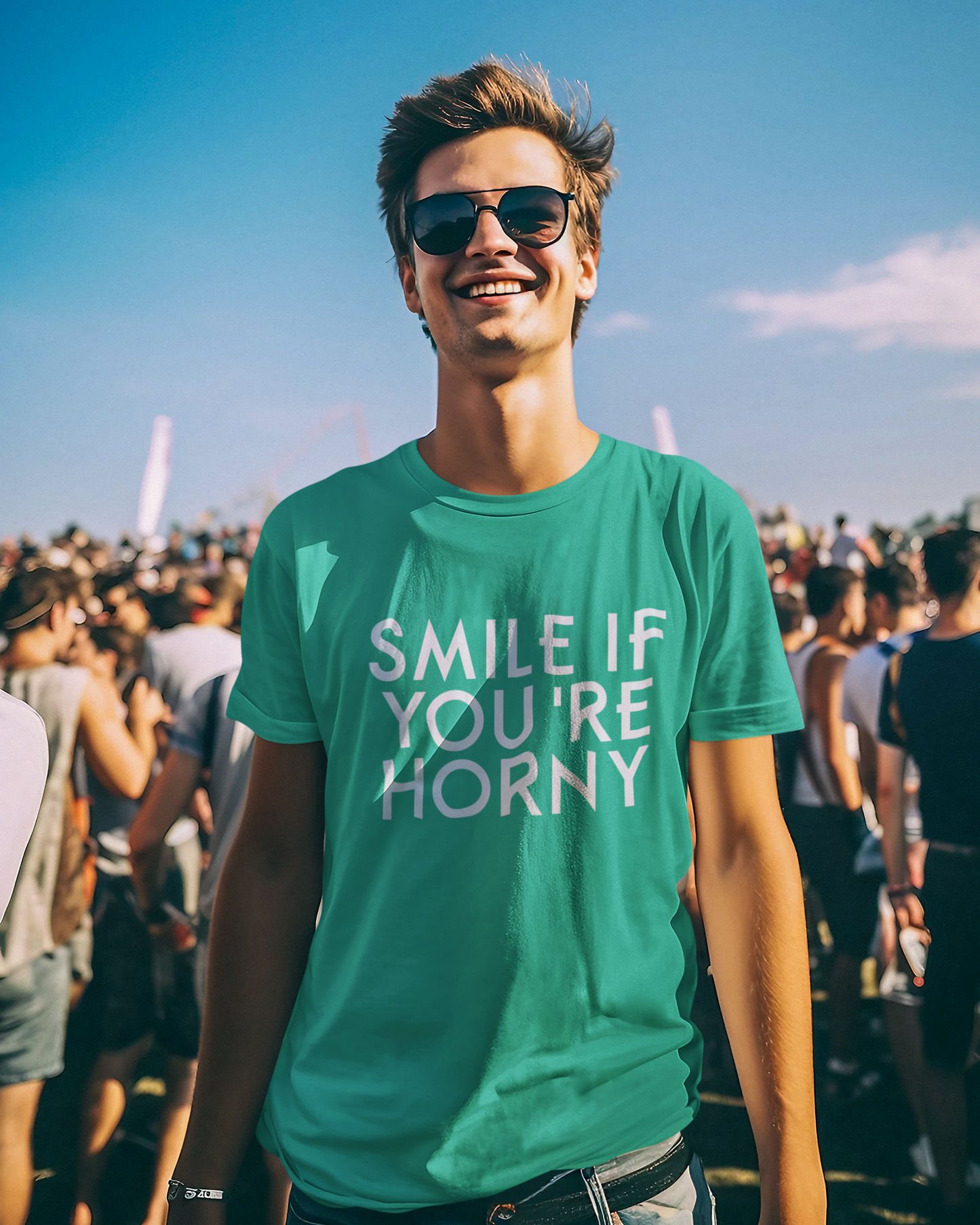 Smile If You're Horny - Unisex T-Shirt