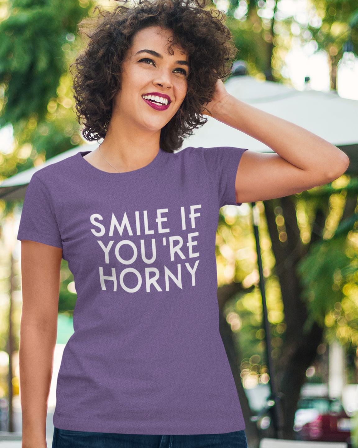Smile If You're Horny - Women's T-shirt
