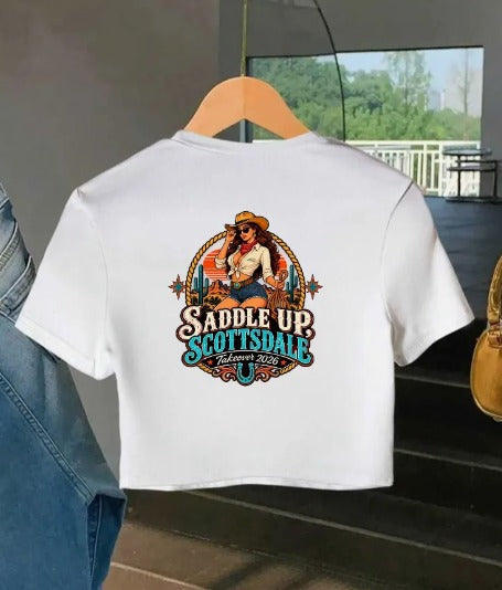 Saddle Up, Scottsdale 2026 - Women's Crop Top (Pickup)