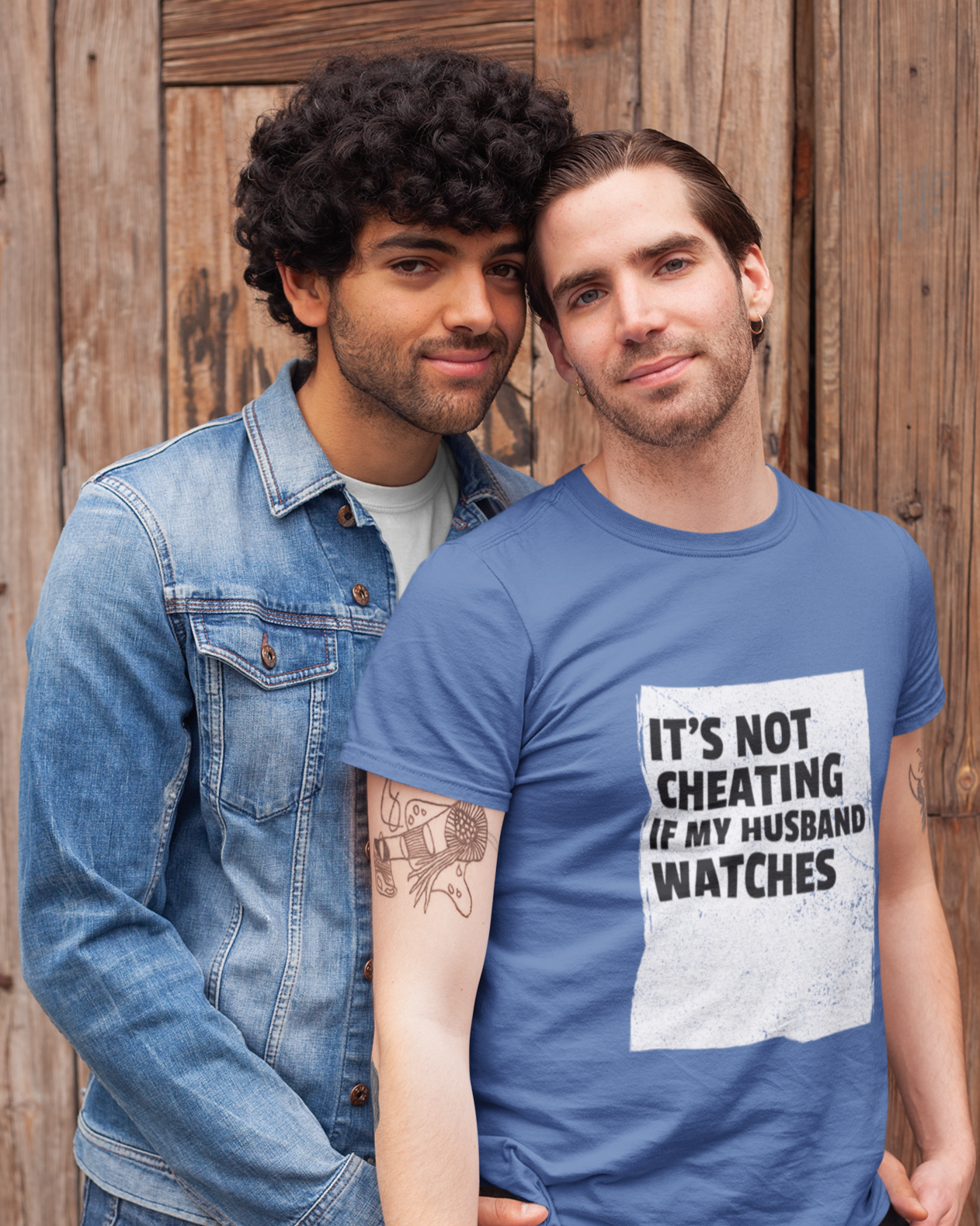 It's Not Cheating If My Husband Watches - Unisex T-Shirt