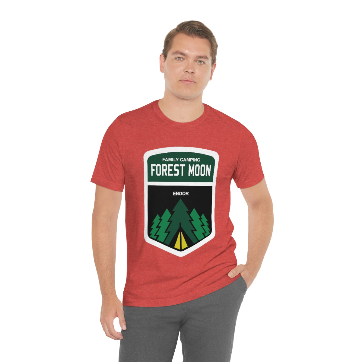 Family Camping Forest Moon - Unisex T-Shirt