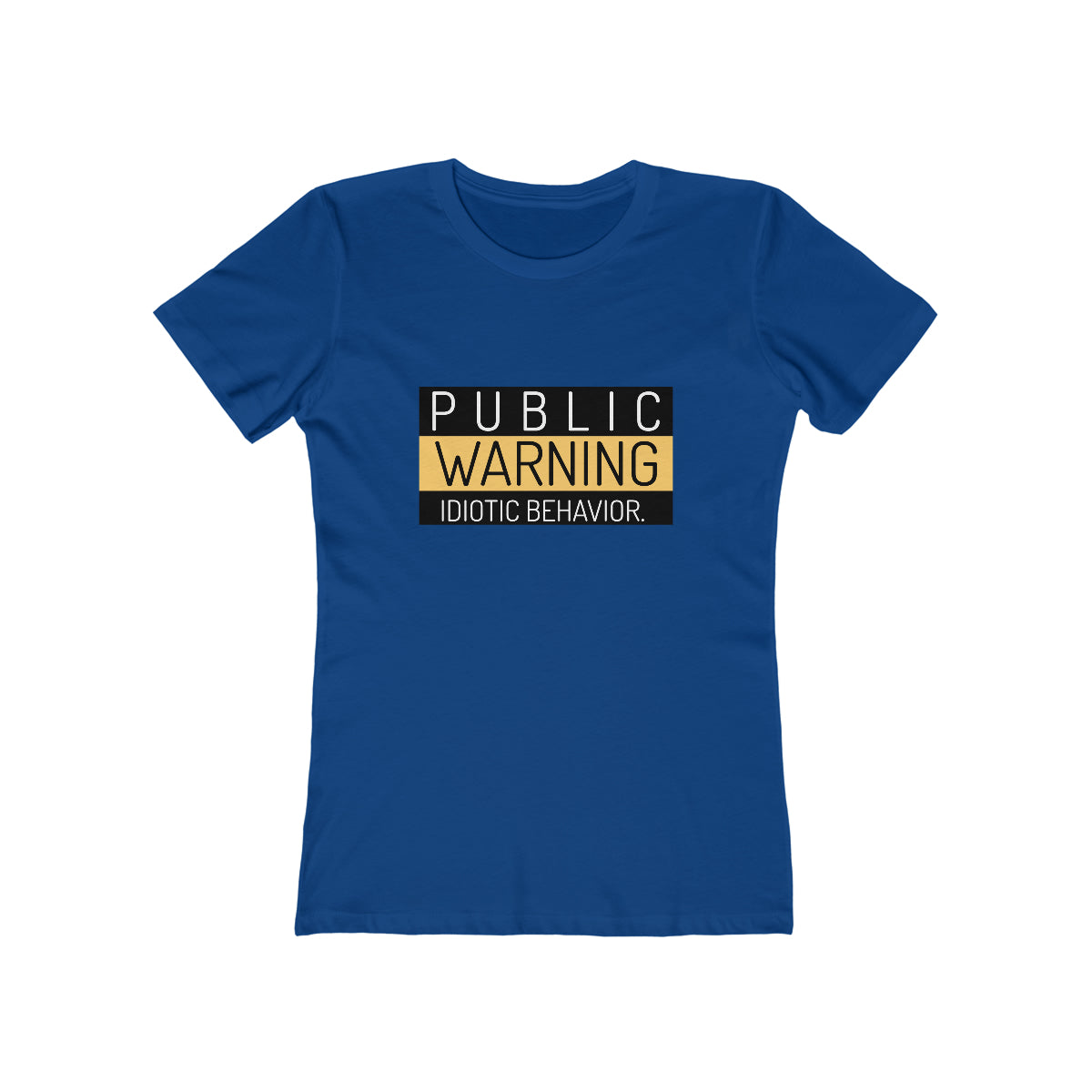 Public Warning Idiotic Behavior - Women's T-shirt