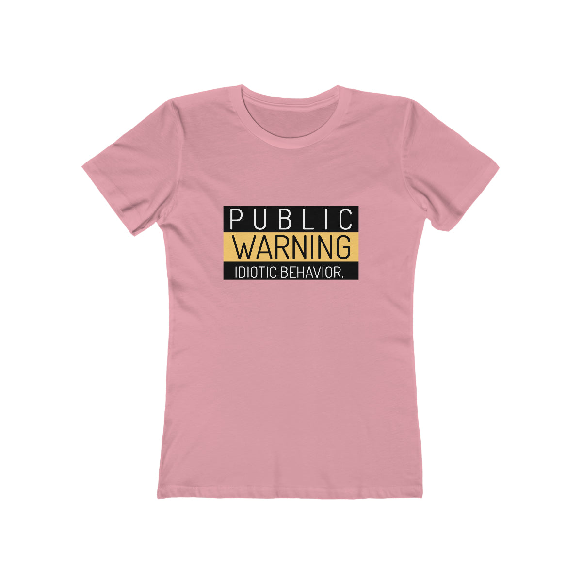 Public Warning Idiotic Behavior - Women's T-shirt