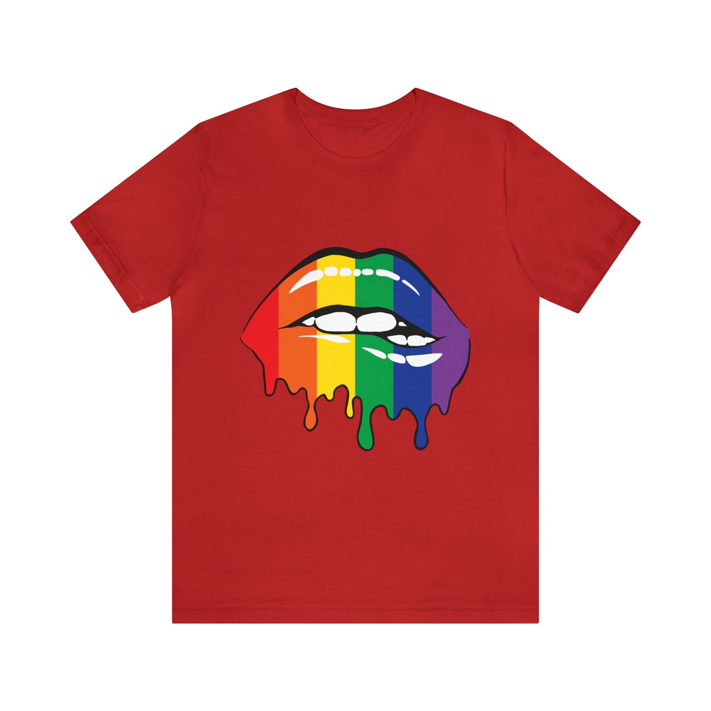 Biting Lips Rainbow Pride - Unisex T-Shirt