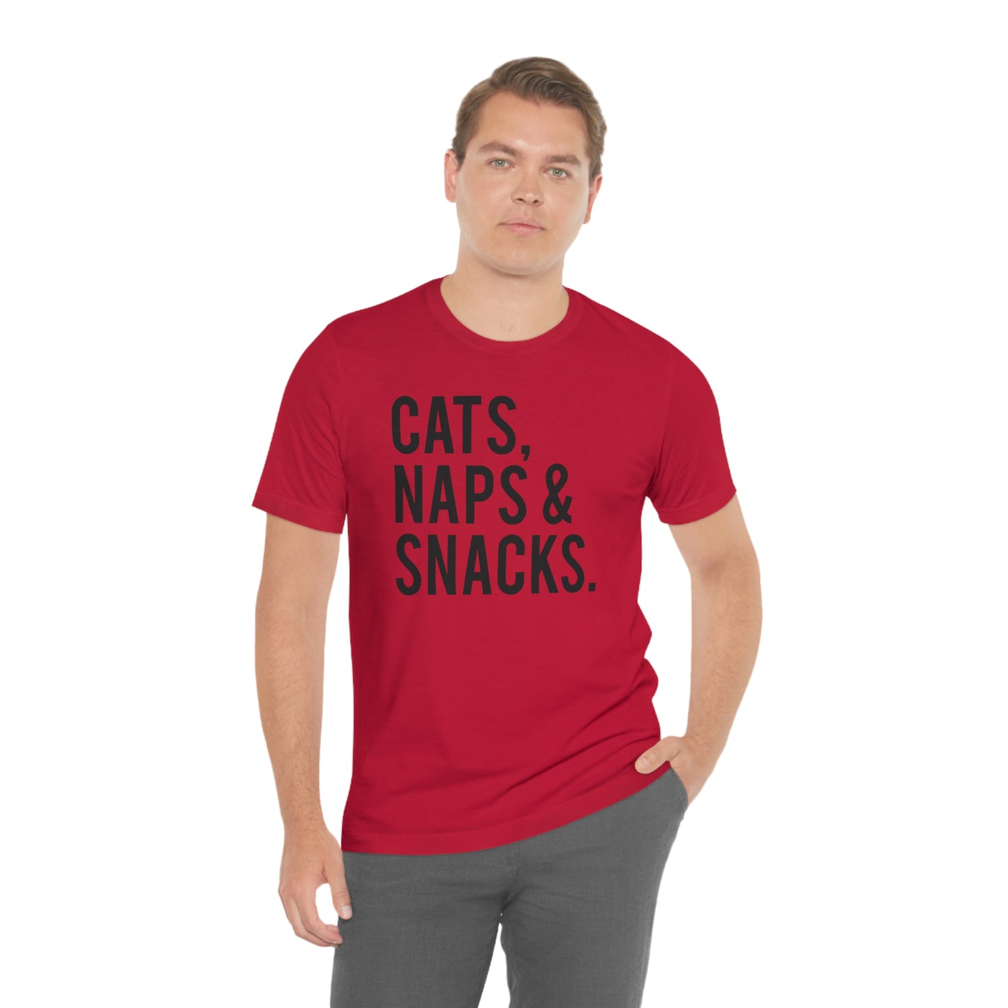Cat, Naps & Snacks. - Unisex T-Shirt