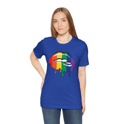 Biting Lips Rainbow Pride - Unisex T-Shirt