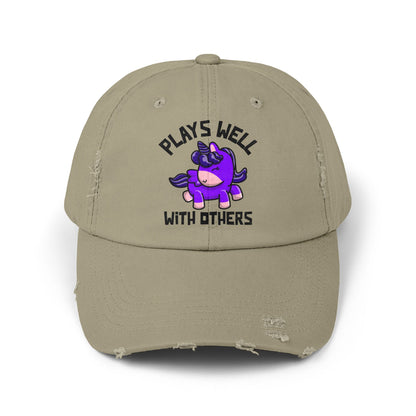 Plays Well With Others (Unicorn) - Even More Distressed Cap