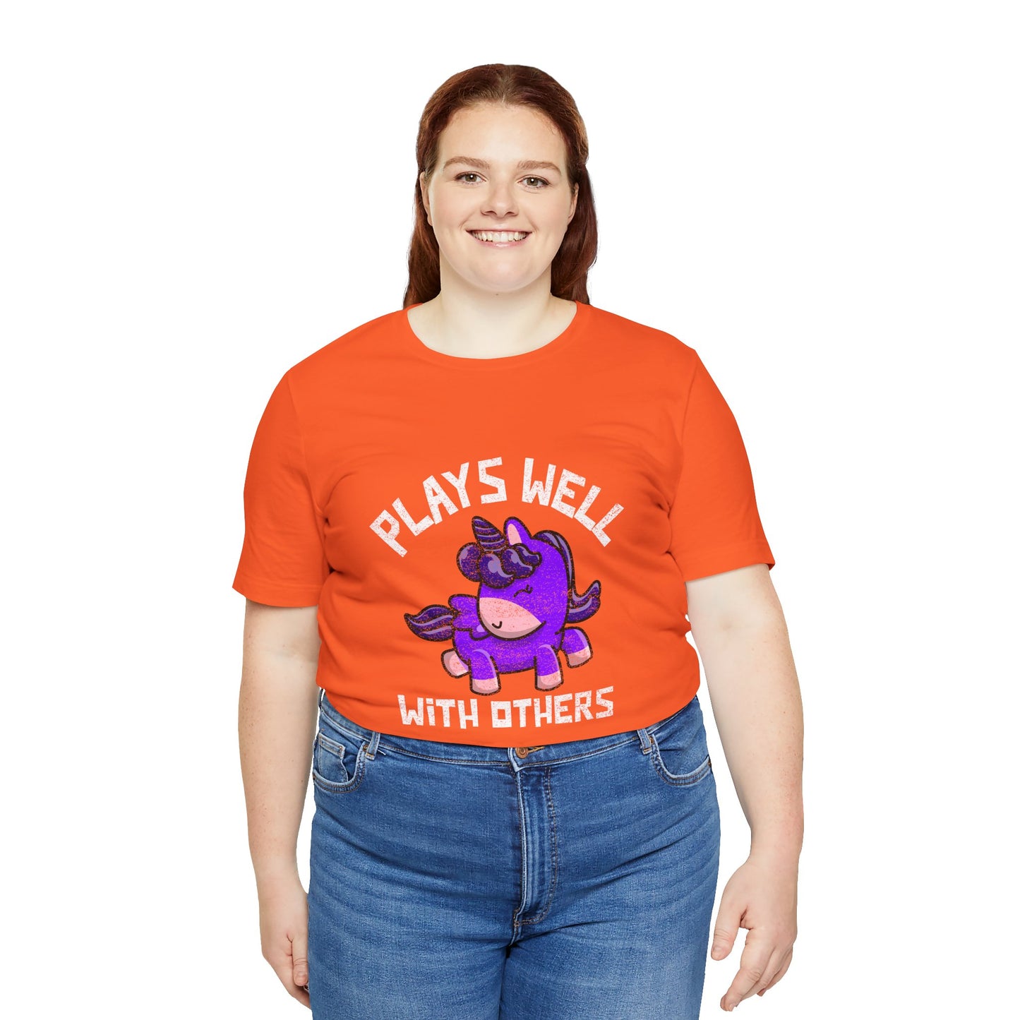 Plays Well With Others (Unicorn) - Unisex T-Shirt