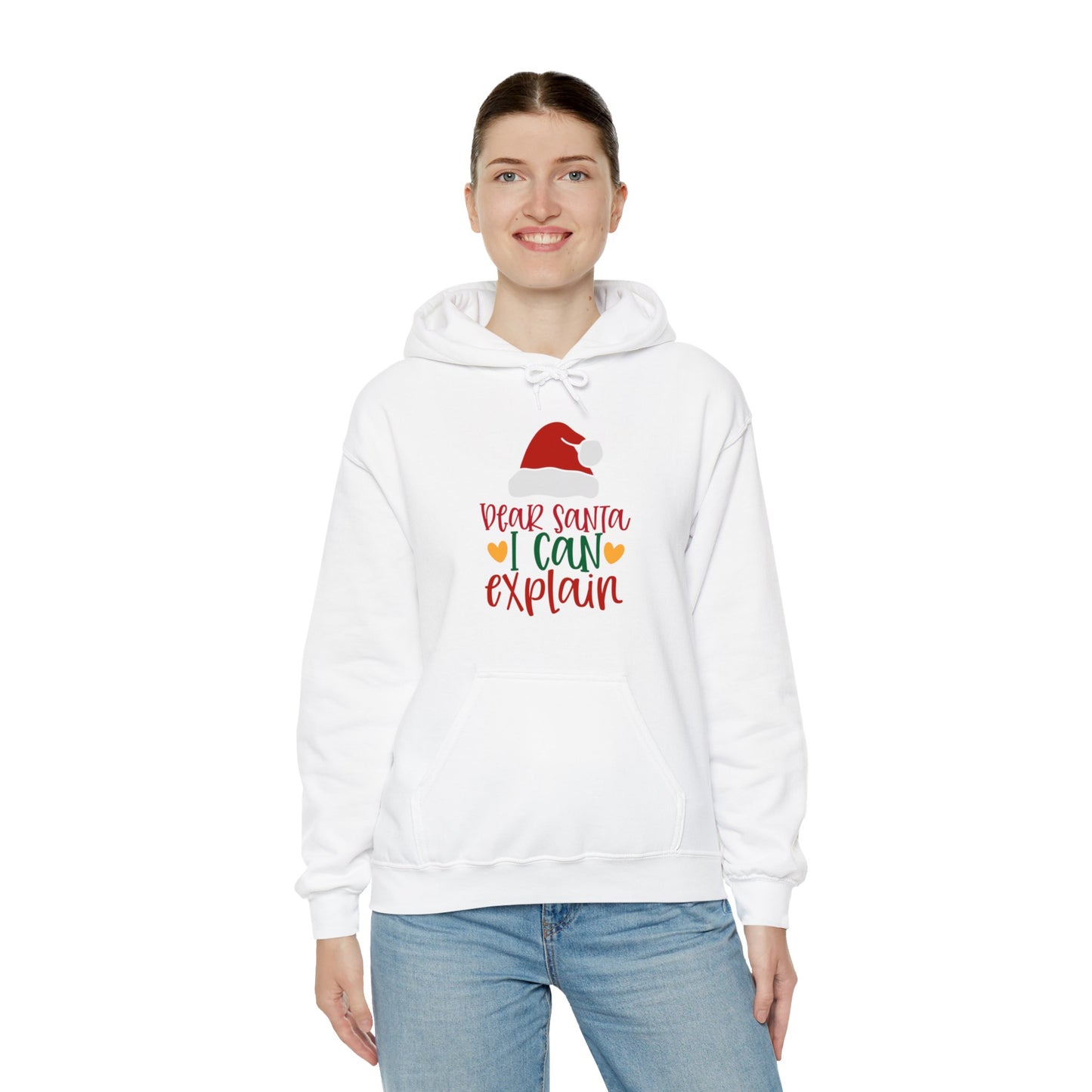 Dear Santa I Can Explain - Unisex Hooded Sweatshirt